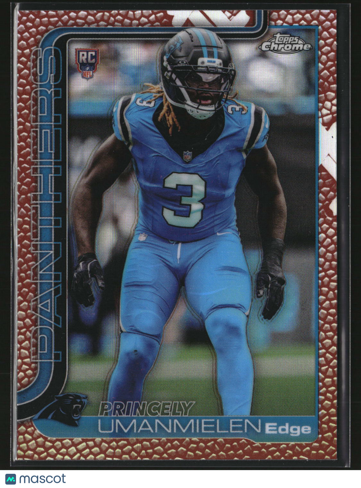 Princely Umanmielen 2025 Topps Chrome Football Football Leather Refractor #377
