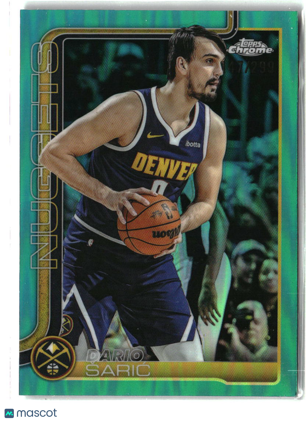 Dario �ari? 2025-26 Topps Chrome Teal Refractor #77 #/299