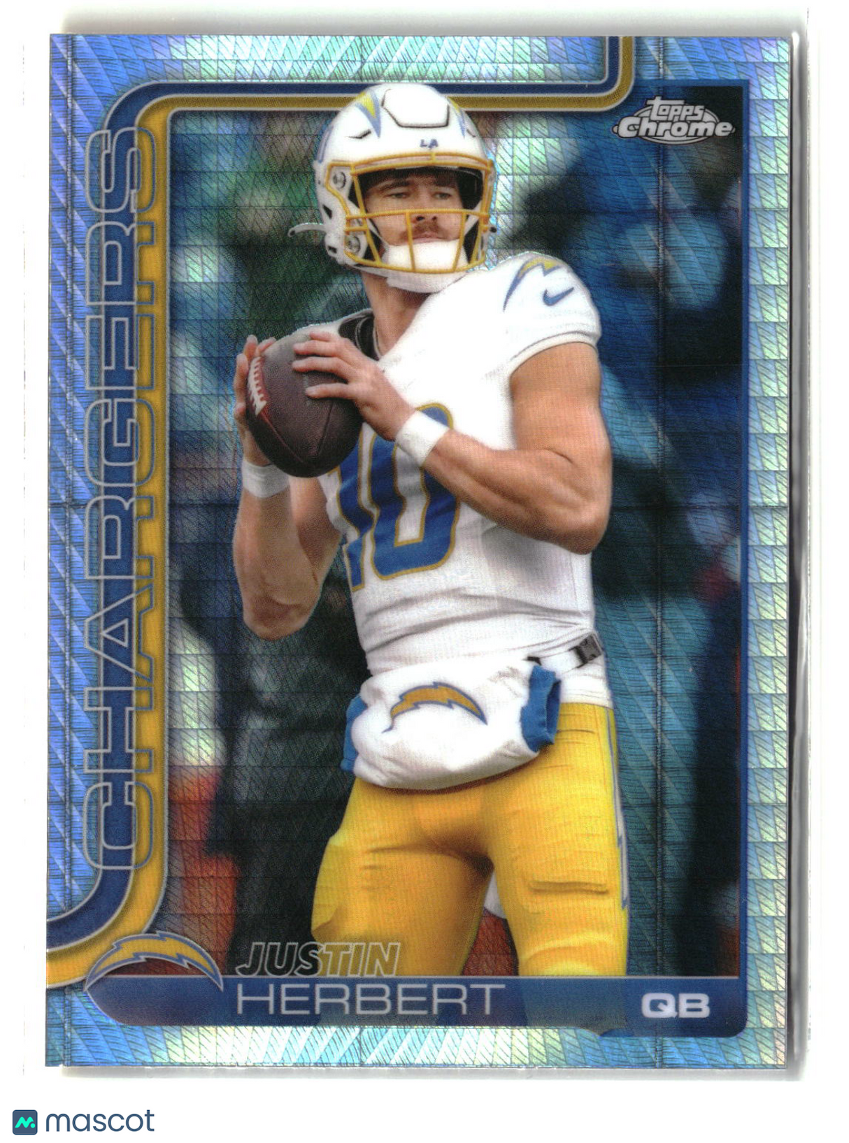 Justin Herbert 2025 Topps Chrome Prism Refractor #158