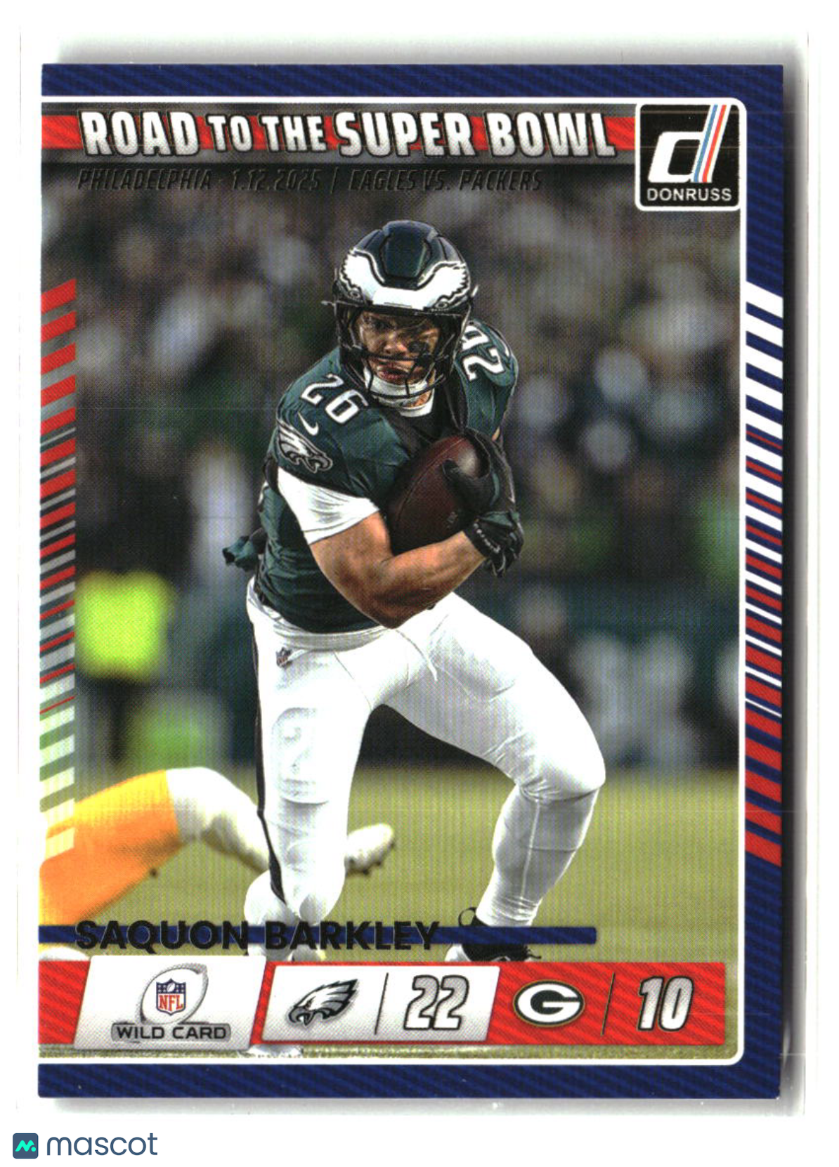 Saquon Barkley 2025 Donruss Road to the Super Bowl Wild Card #4