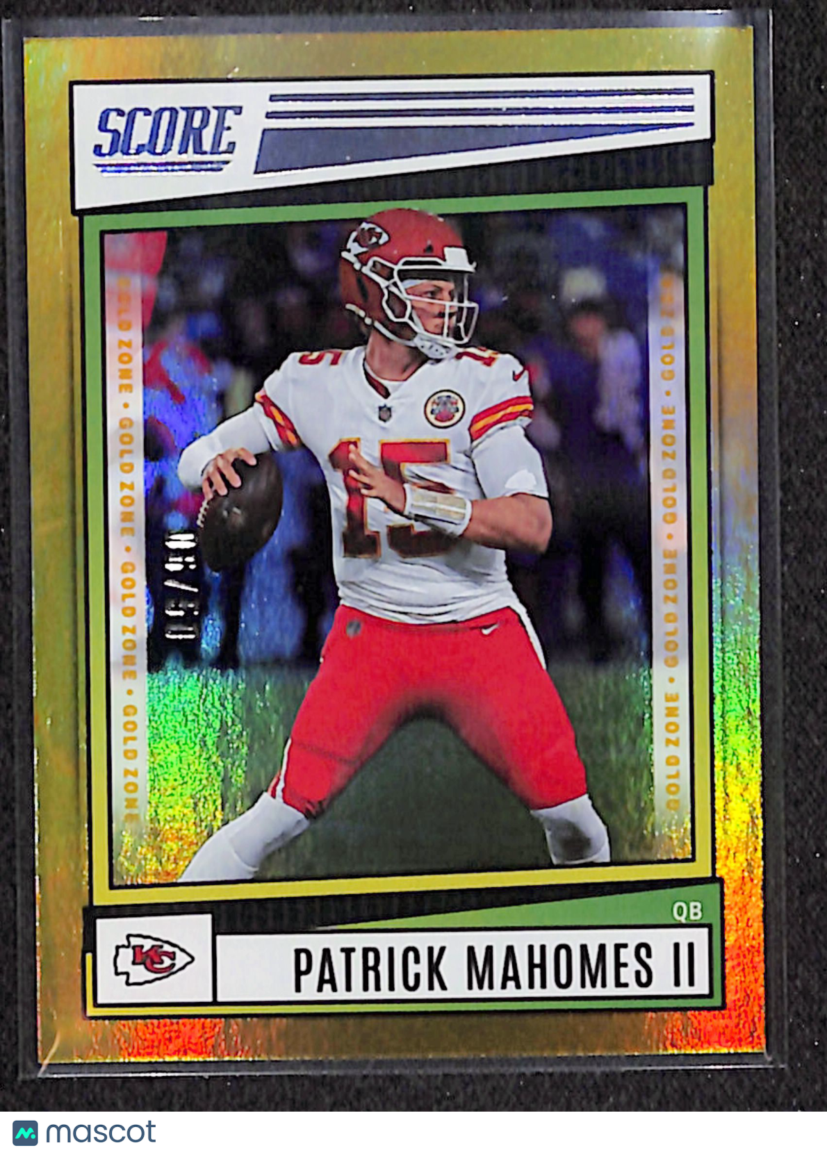 Patrick Mahomes II 2022 Score Gold #116
