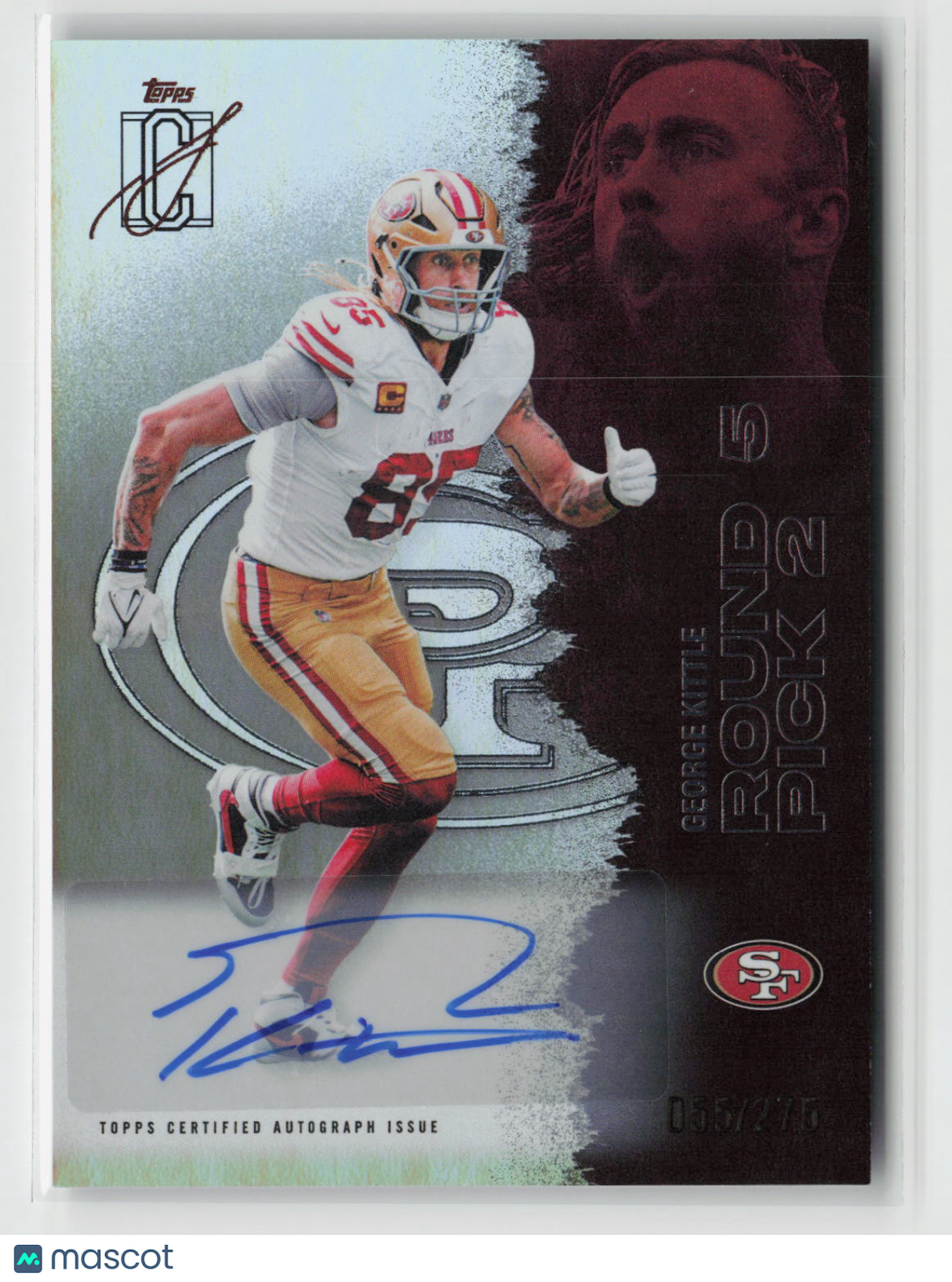 George Kittle 2025 Topps Signature Class Chrome Autographs #53