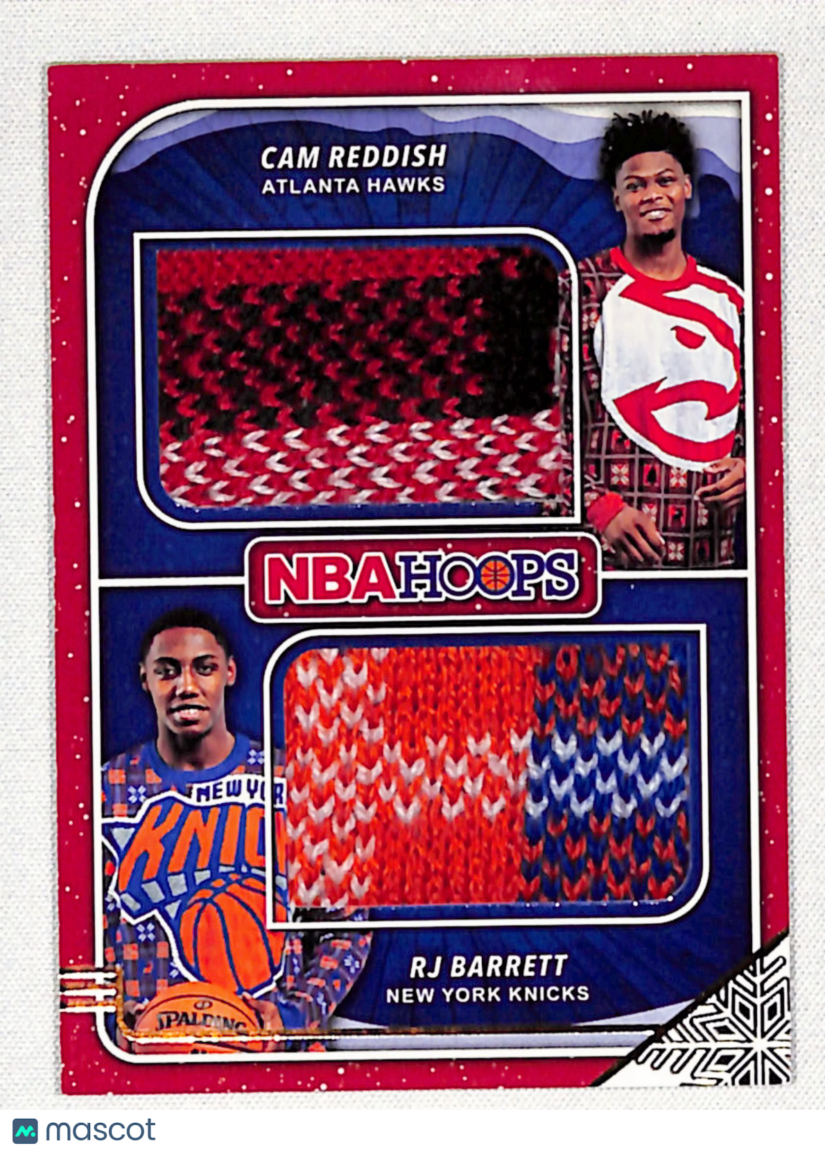 Cam Reddish / RJ Barrett MEM 2019-20 Hoops Winter Rookie Sweaters Dual #SD-RC