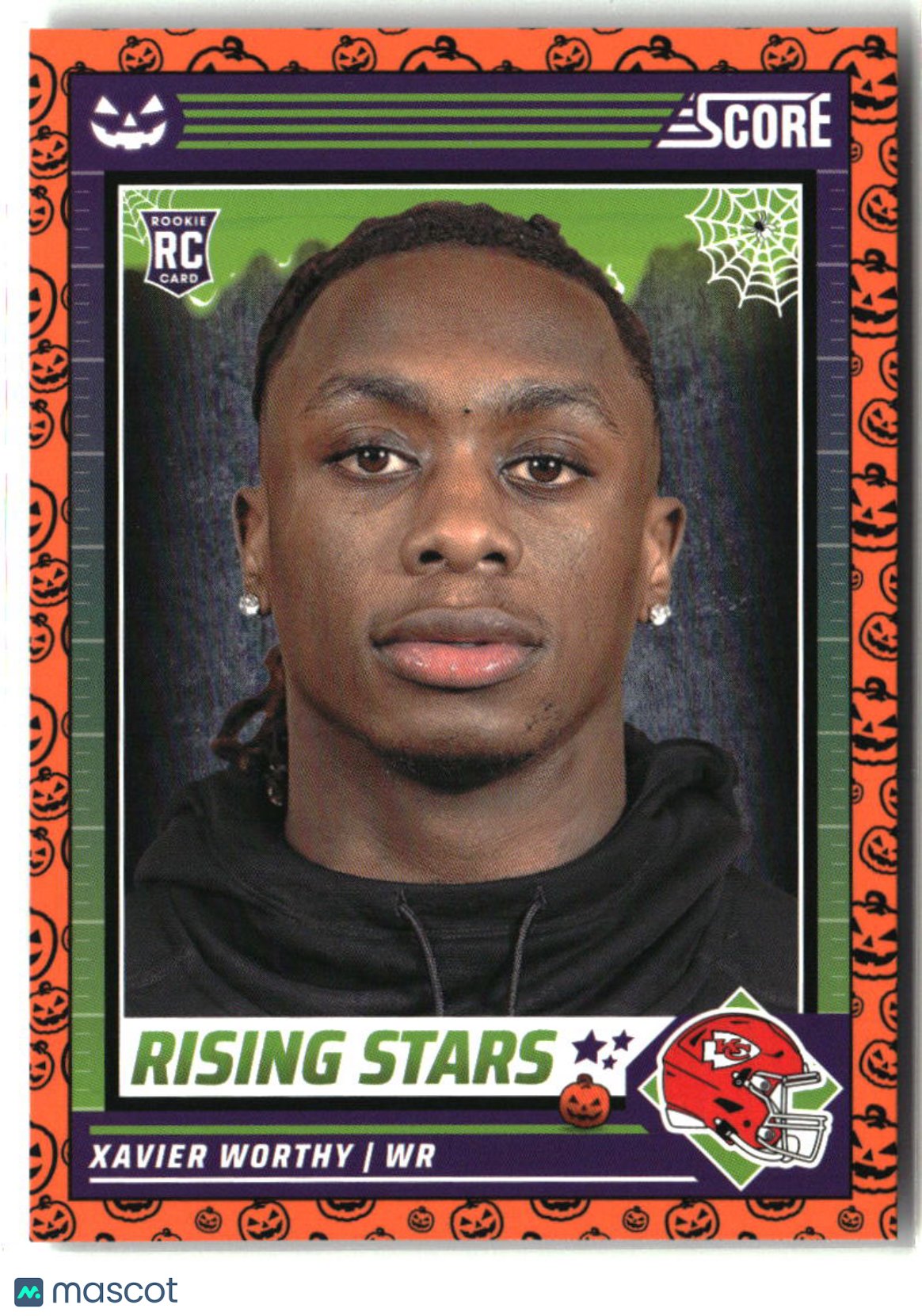 Xavier Worthy 2024 Score-A-Treat Rising Stars Orange Pumpkin #50