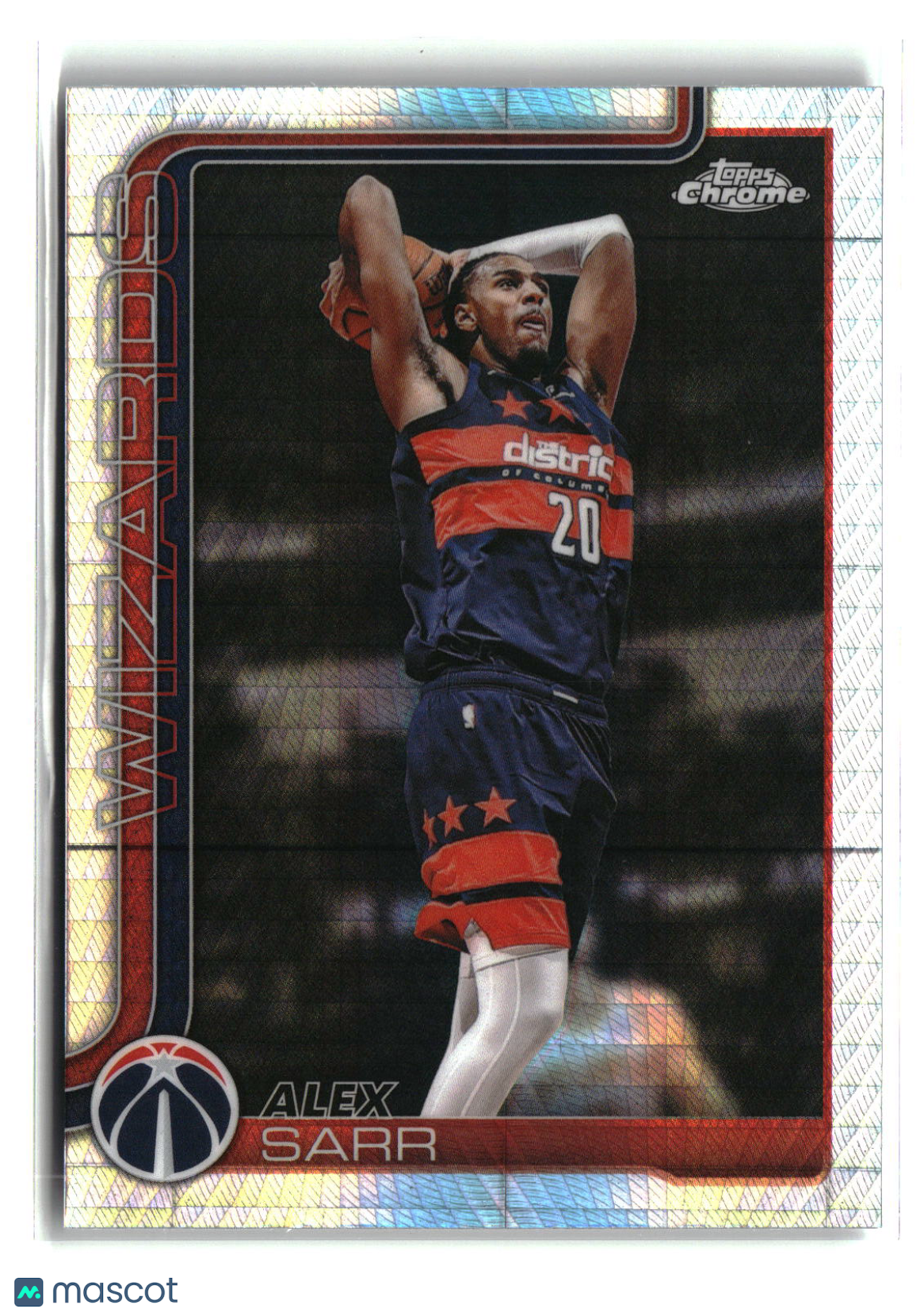 Alex Sarr 2025-26 Topps Chrome Update Prism Refractor #87