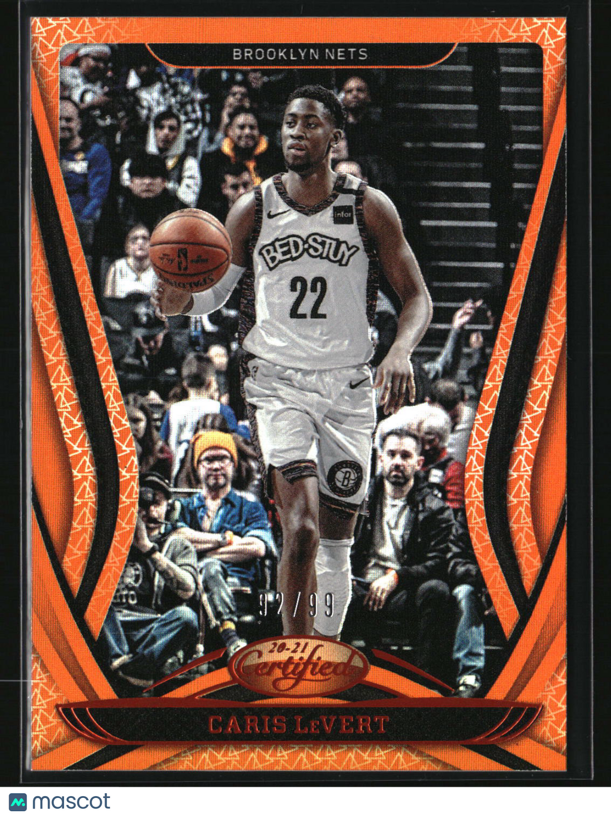 Caris LeVert 2020-21 Panini Certified Mirror Orange #20 #/99