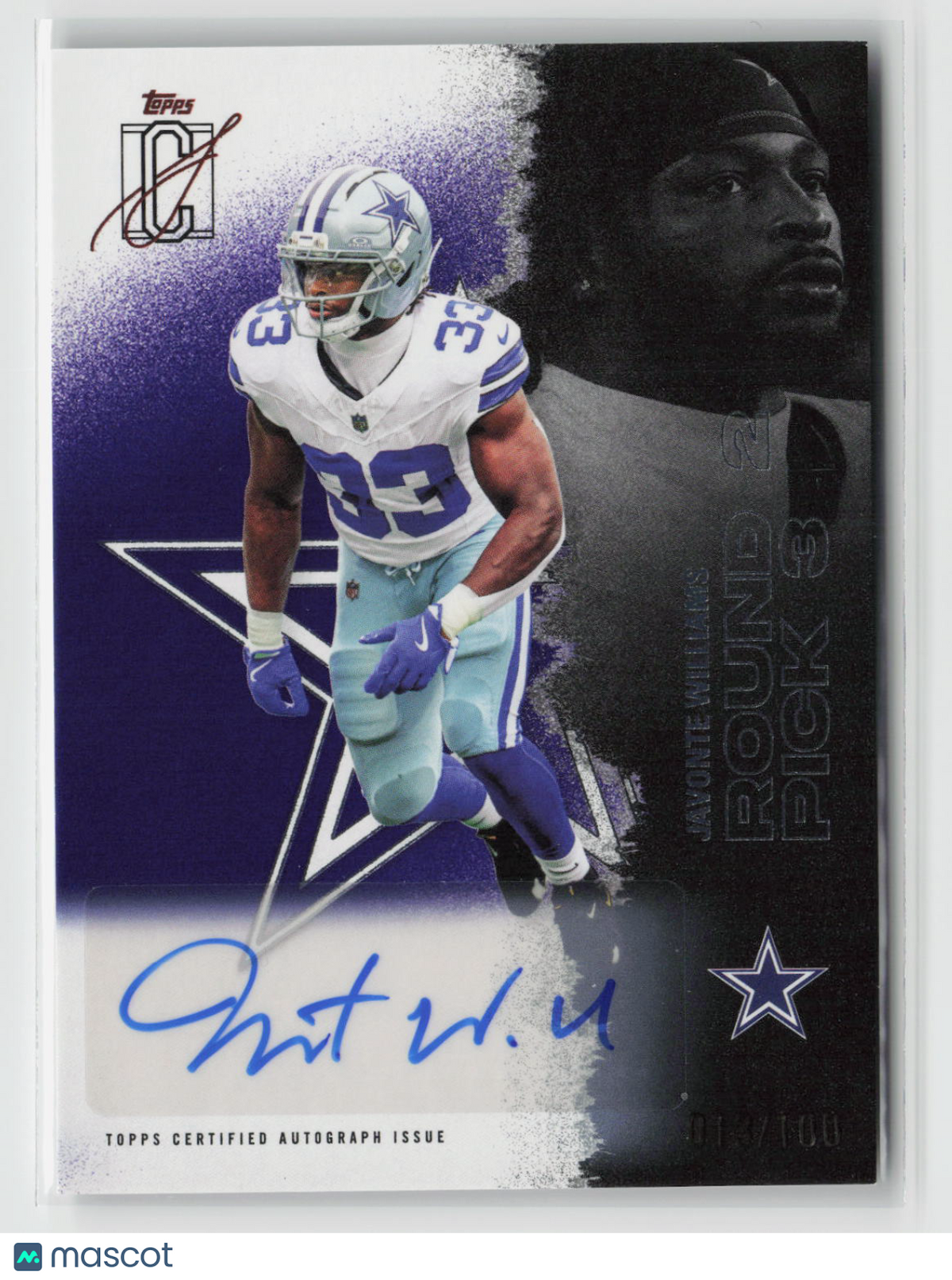 Javonte Williams 2025 Topps Signature Class Autographs #60 13/100