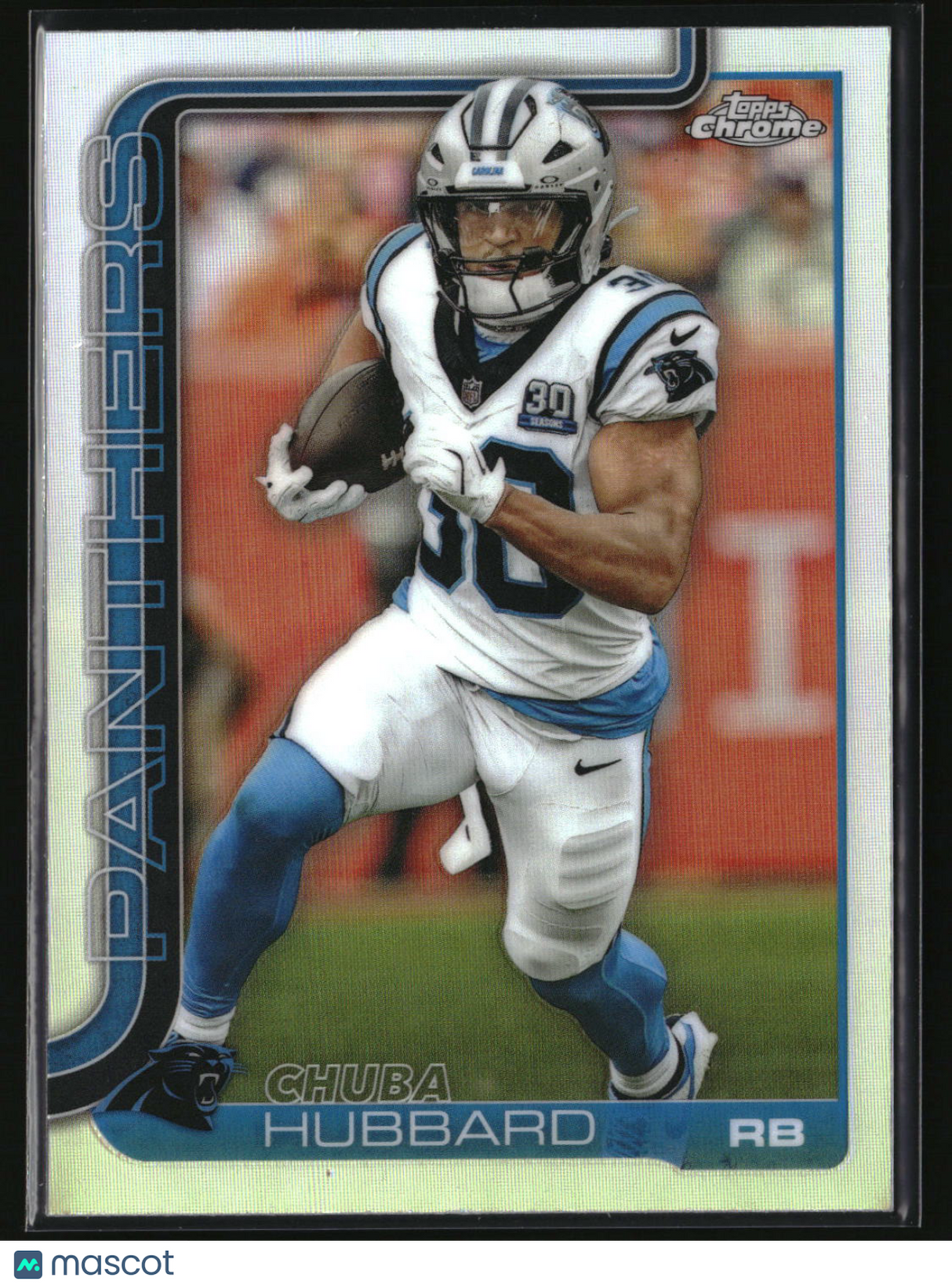 Chuba Hubbard 2025 Topps Chrome - Topps Refractor #42