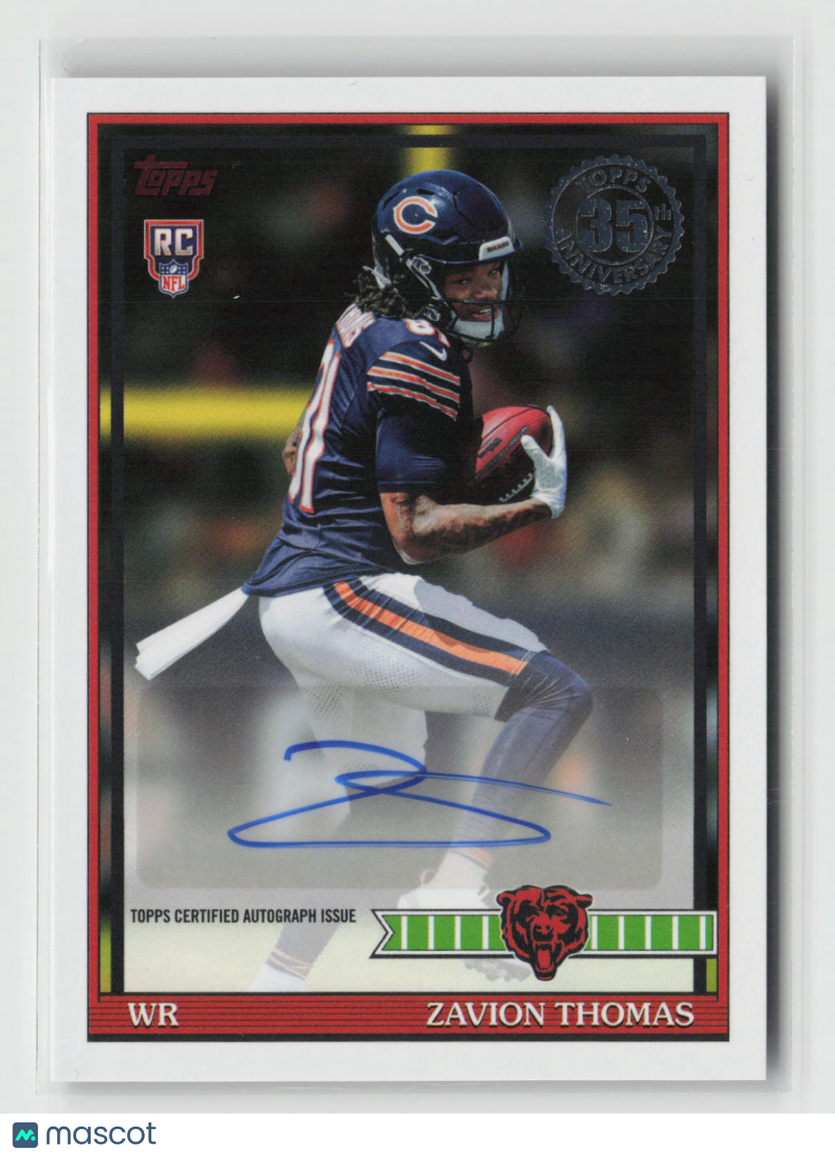 Zavion Thomas 2026 Topps Flagship 1991 Topps Football Rookie Autographs 91FRA-ZT