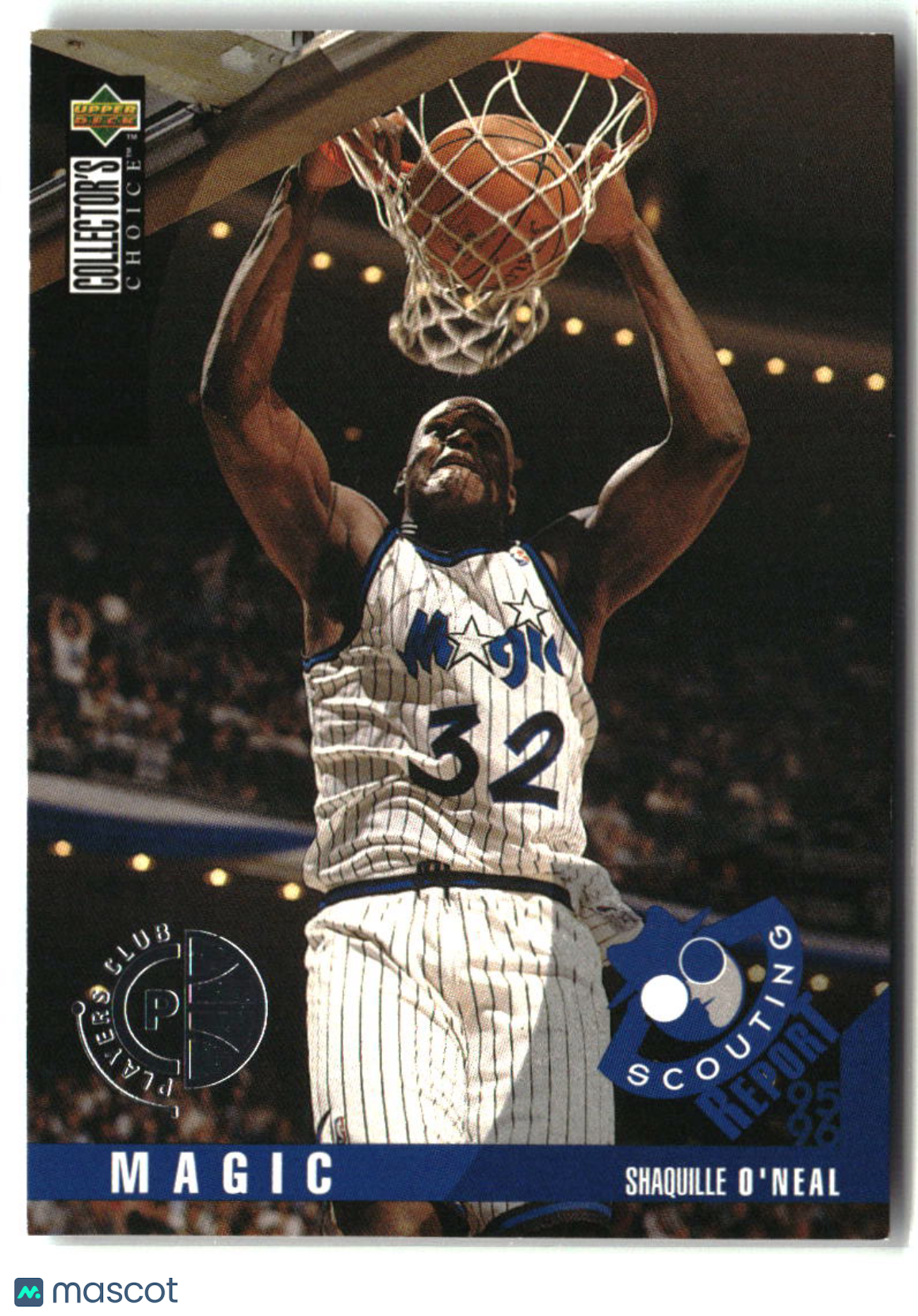 Shaquille O'Neal 1995-96 Collector's Choice Player's Club #339