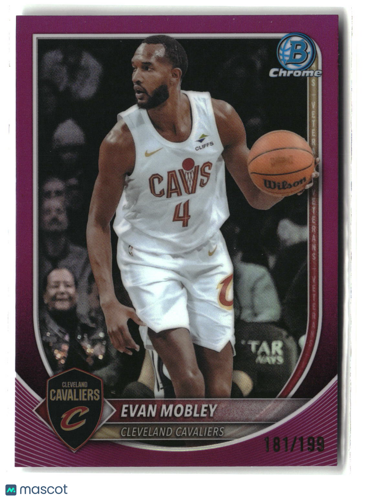 Evan Mobley 2025-26 Bowman Chrome Fuchsia Refractors #BCV-93 #/199