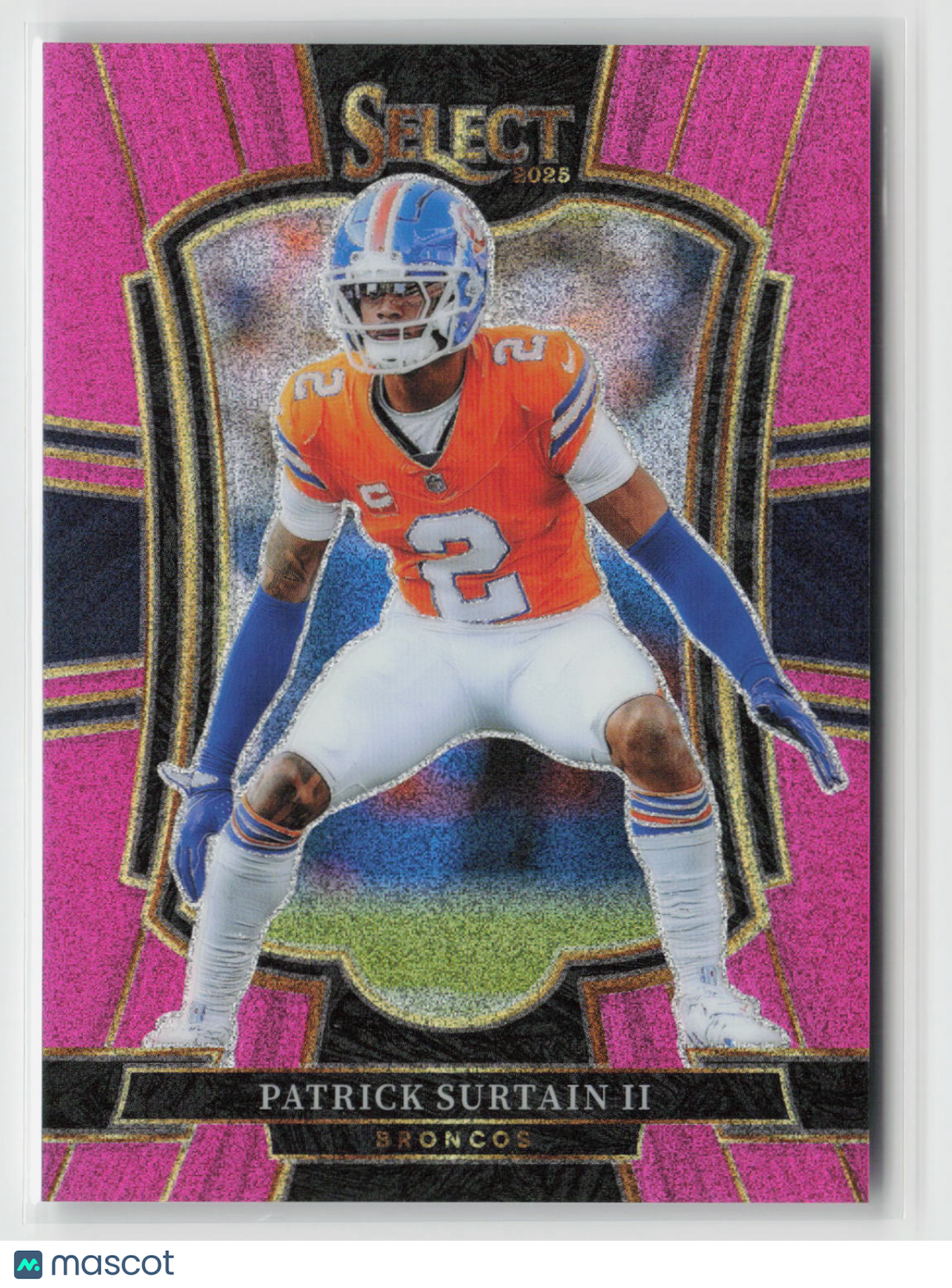 Patrick Surtain II 2025 Panini Select Pink Glitter Prizm #111 #/15