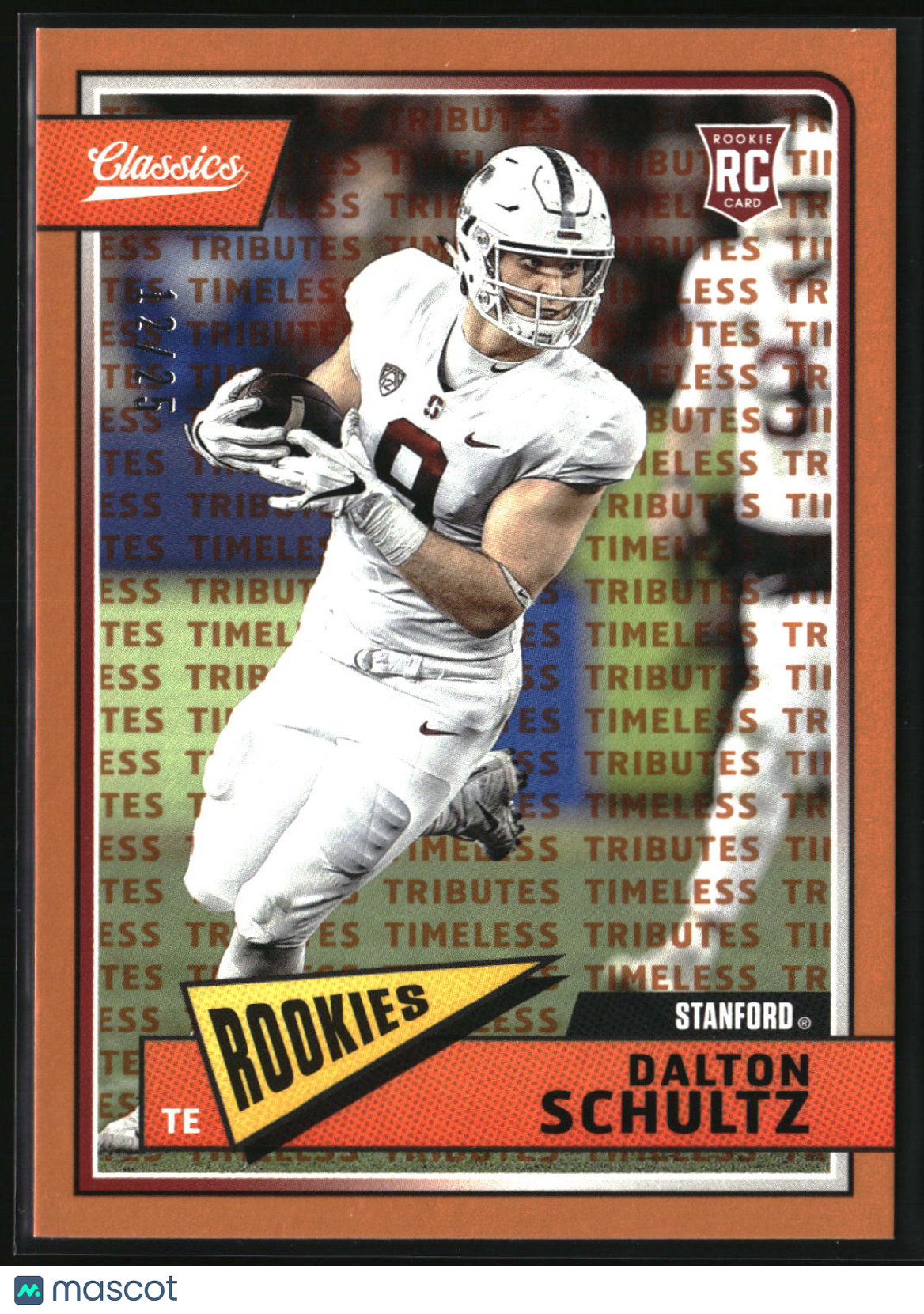 Dalton Schultz 2018 Panini Classics Timeless Tributes Orange #293 #/25