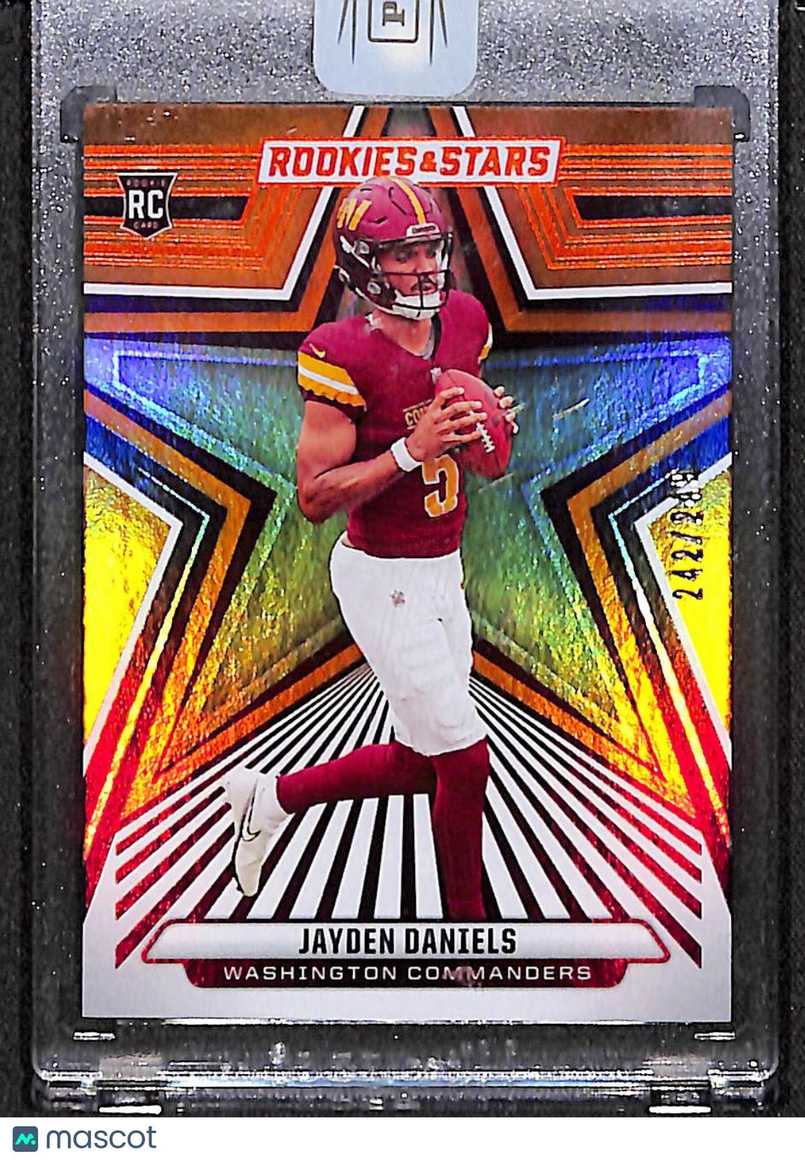 Jayden Daniels 2024 Panini Rookies & Stars Orange #148 #/249