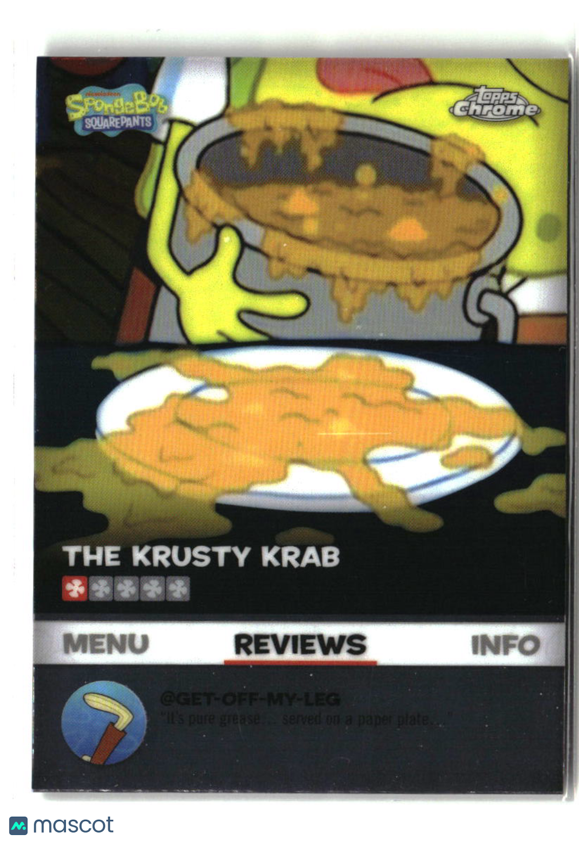 2025 Topps Chrome SpongeBob Wow! Soup Kelp Reviews #BB-12