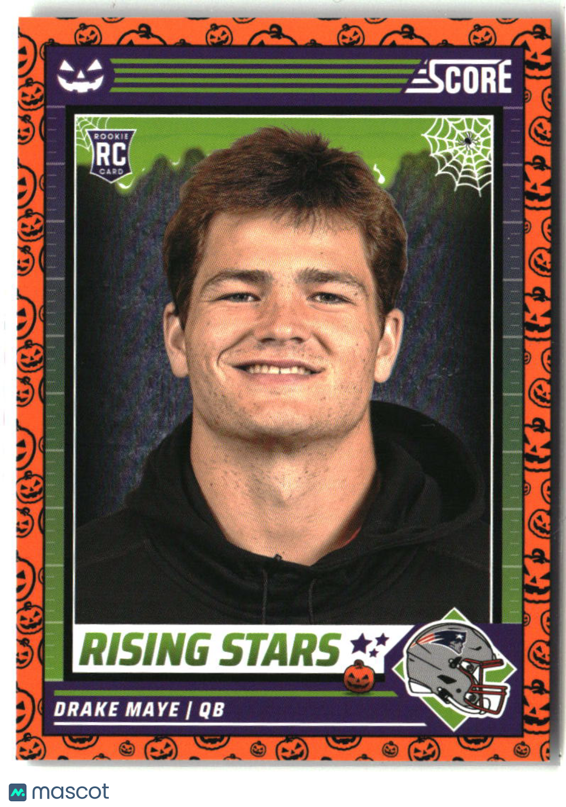 Drake Maye 2024 Score-A-Treat Rising Stars Orange Pumpkin #17