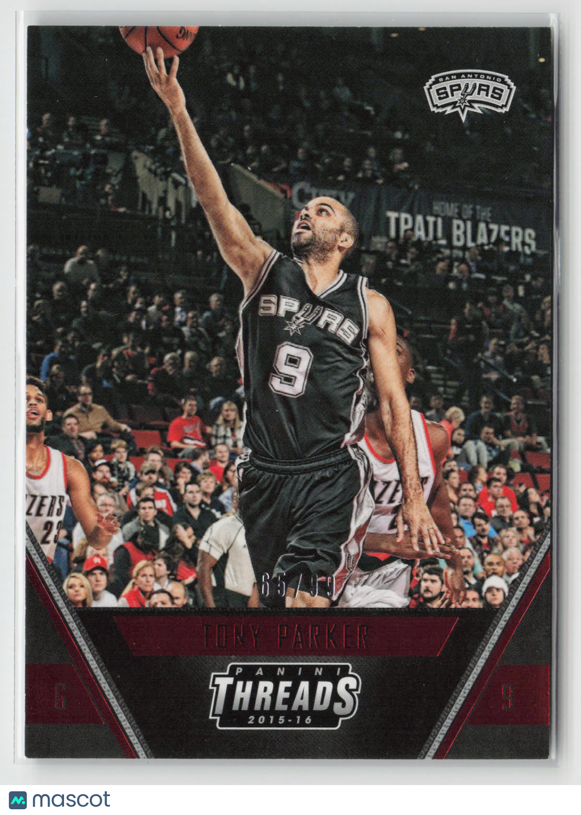 Tony Parker 2015-16 Panini Threads Century Proof Red #54 #/99