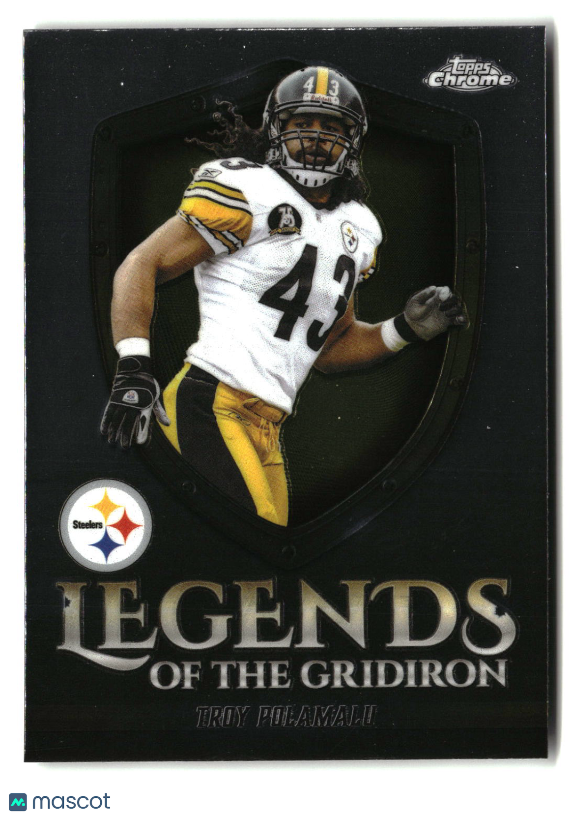 Troy Polamalu 2025 Topps Chrome Legends of the Gridiron #LOG-33