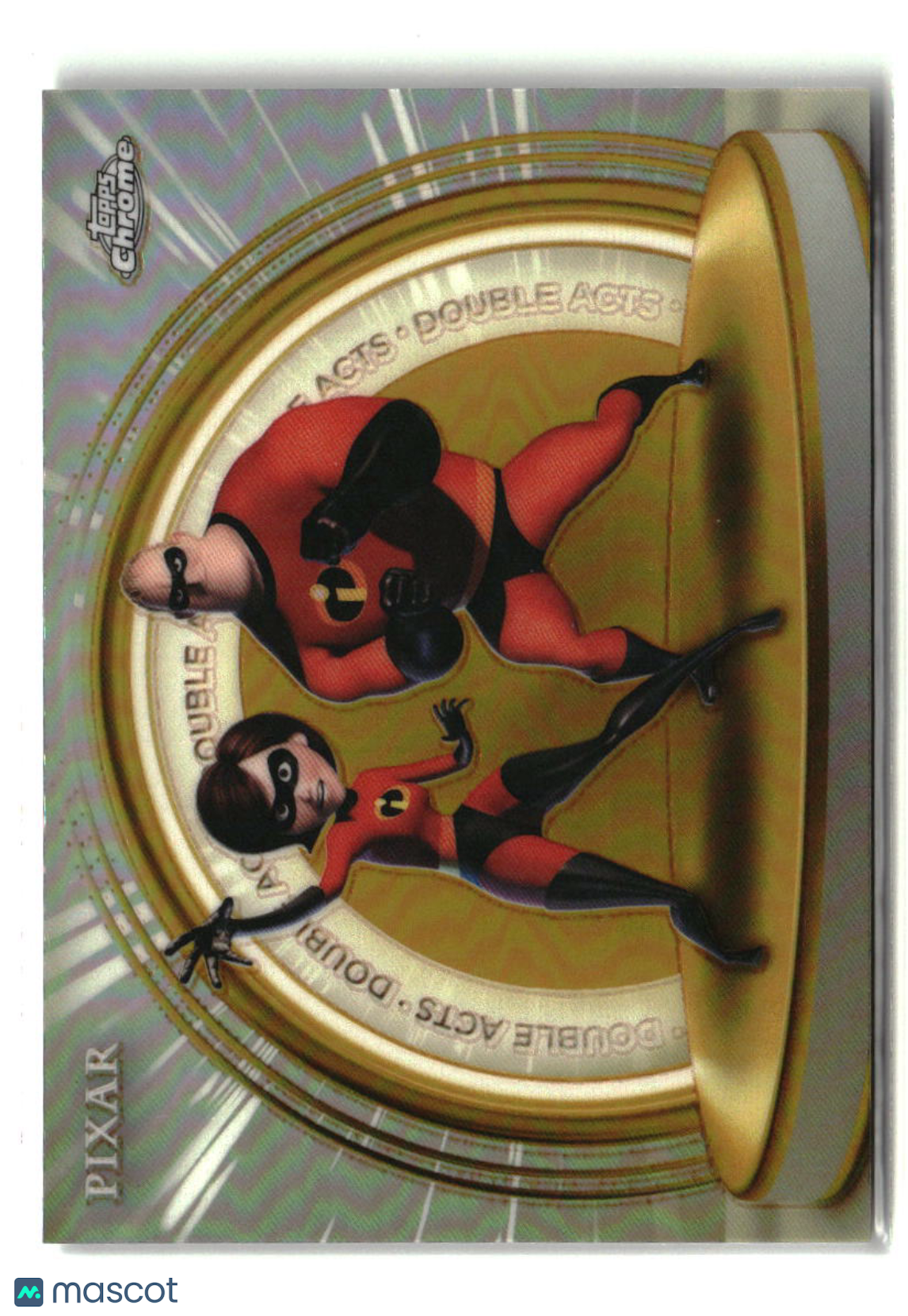 Mr. Incredible / Elastigirl 2025 Topps Pixar Gold Golden Double Acts #DA-4