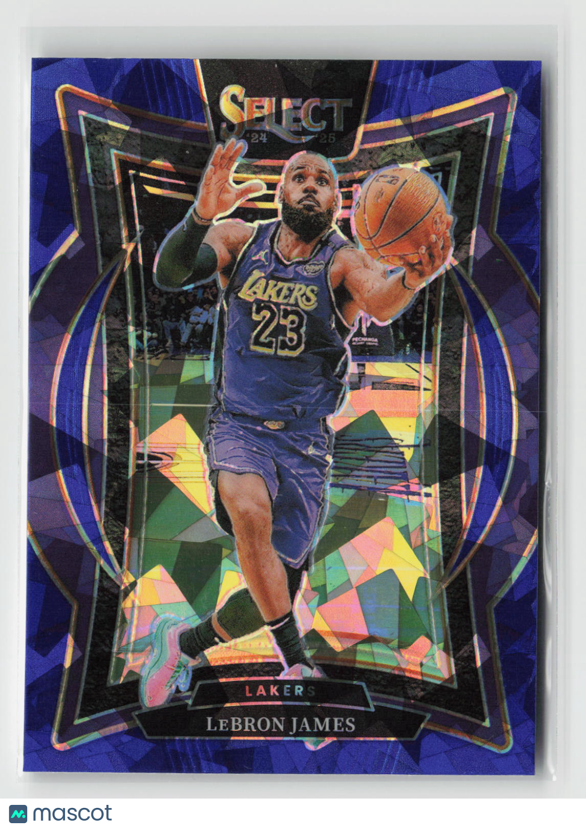 LeBron James 2024-25 Panini Select Blue Cracked Ice Prizm #54