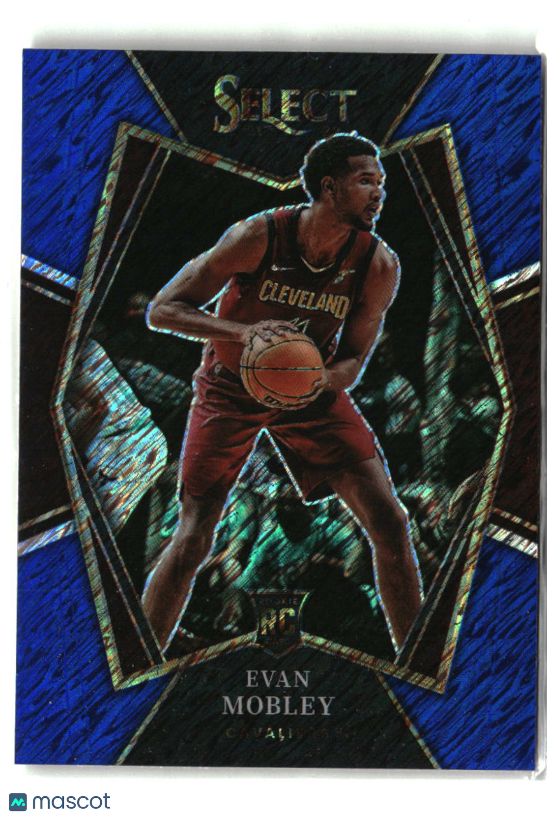 Evan Mobley 2021-22 Panini Select Blue Shimmer Prizms #110