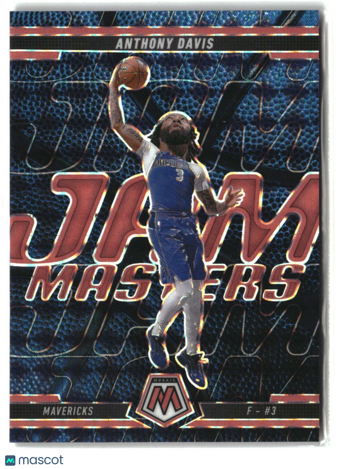 Anthony Davis 2024-25 Panini Mosaic Jam Masters Mosaic Red Fluorescent #2 #/75