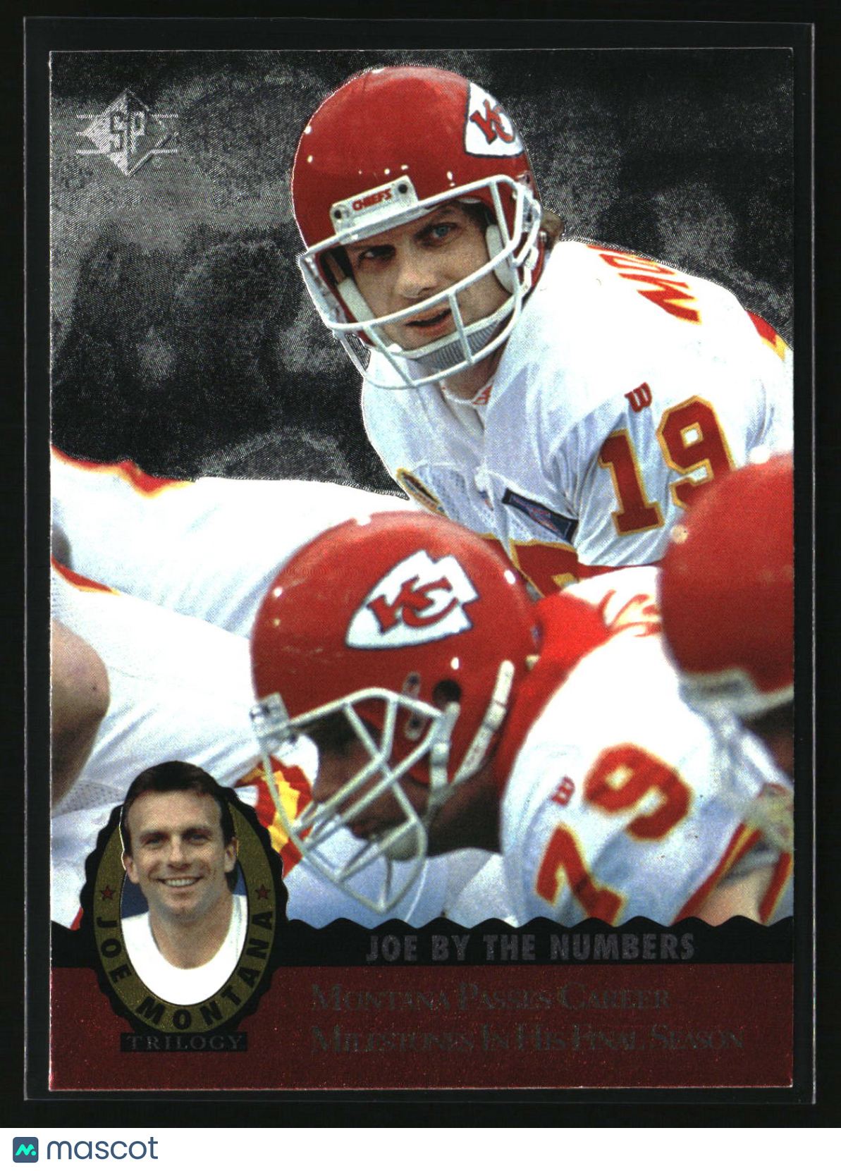 Joe Montana 1995 SP Joe Montana Trilogy #MT18