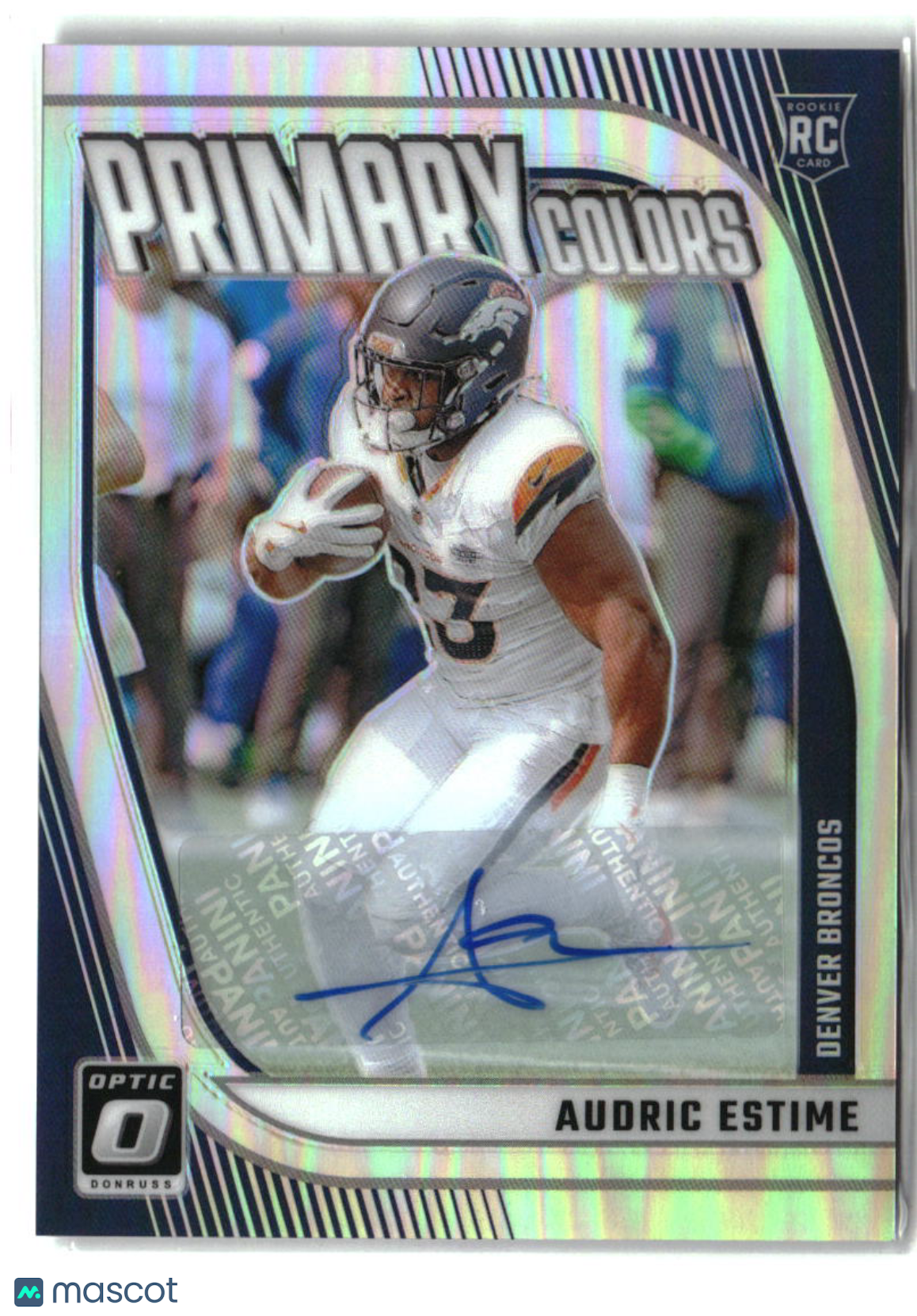 Audric Estime 2024 Donruss Optic Rookie Primary Colors Autographs #12 #/99