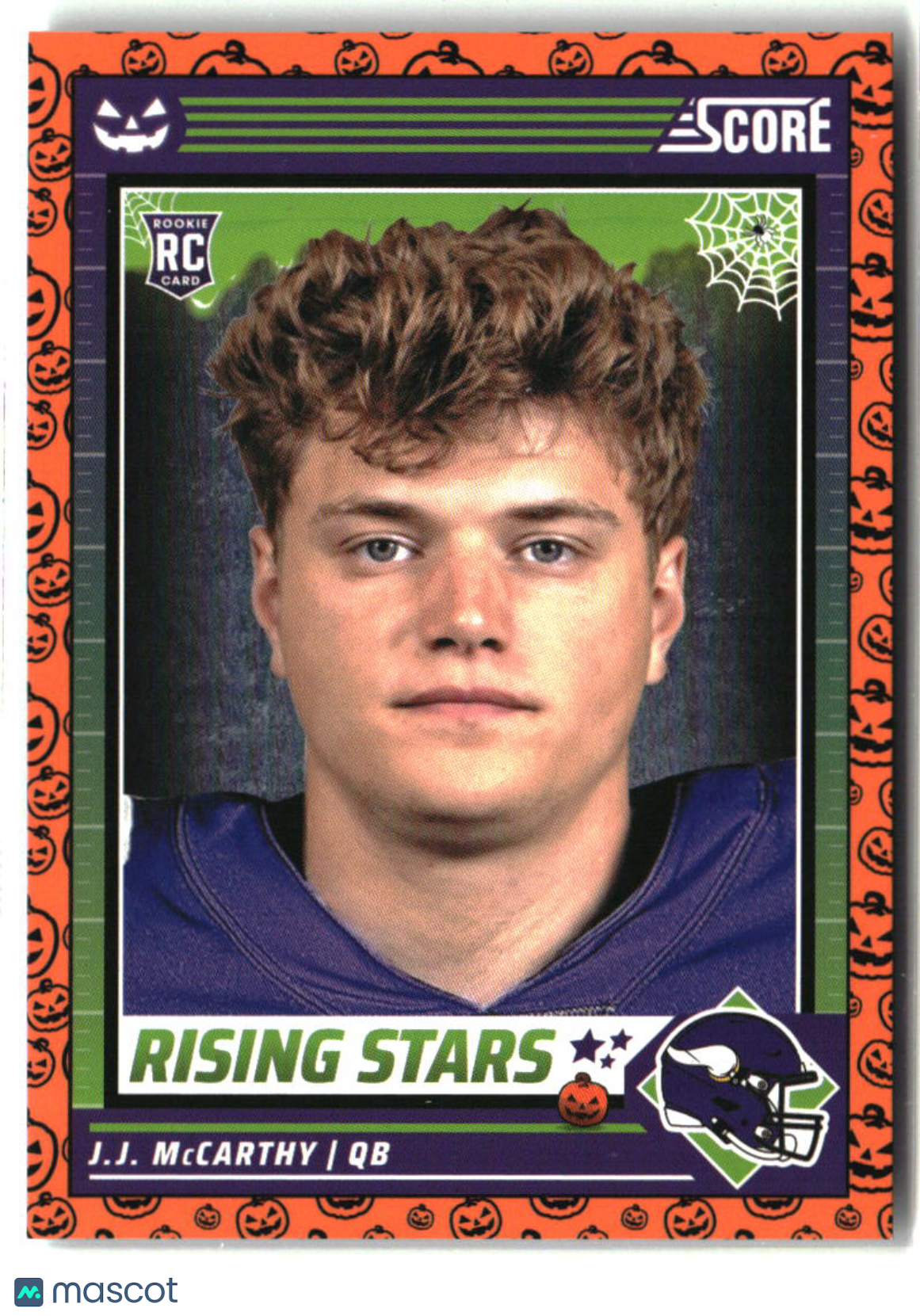 J.J. McCarthy 2024 Score-A-Treat Rising Stars Orange Pumpkin #19