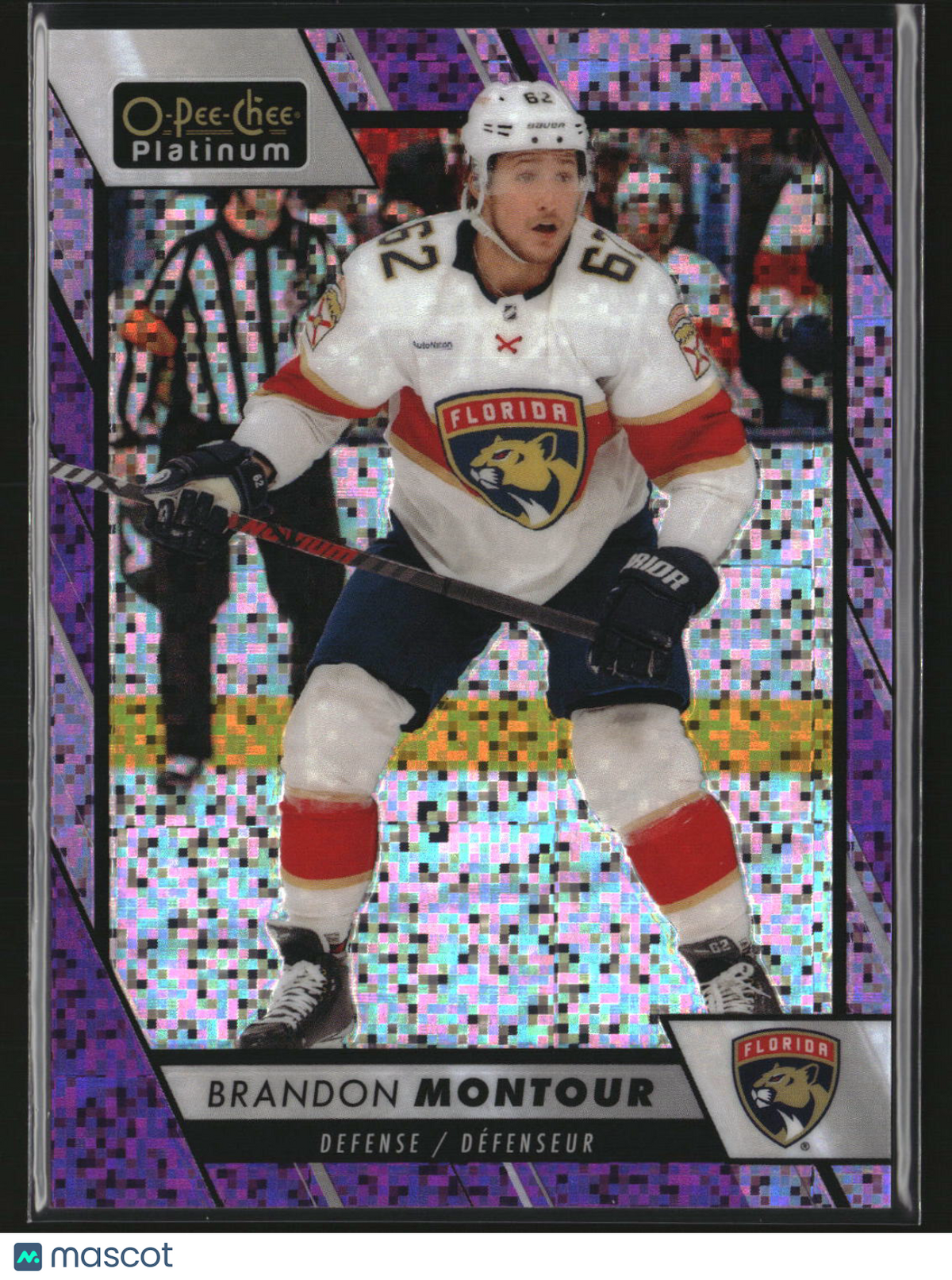 Brandon Montour 2023-24 O-Pee-Chee Platinum Violet Pixels #91 #/299
