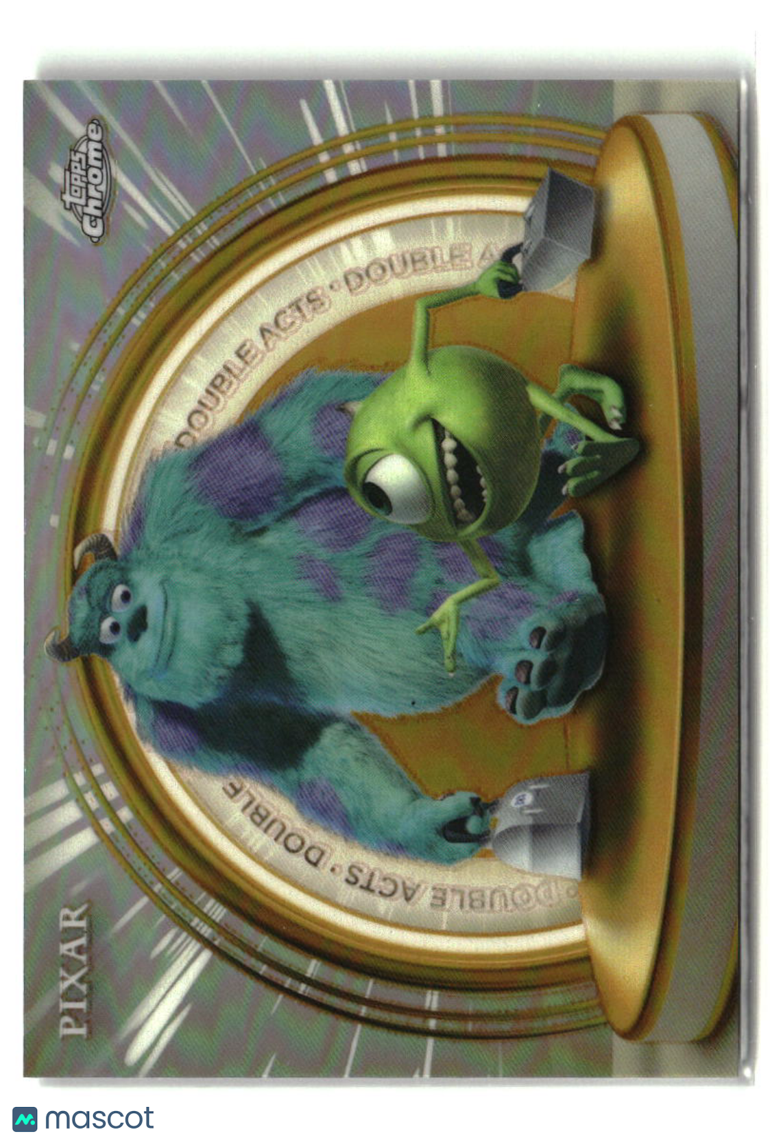 Sulley / Mike Wazowski 2025 Topps Pixar Gold Golden Double Acts #DA-2