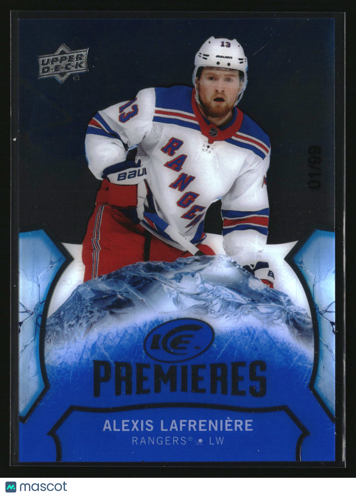 Alexis Lafreniere 2021-22 Upper Deck Ice 2020-21 Upper Deck Ice #200 #/99