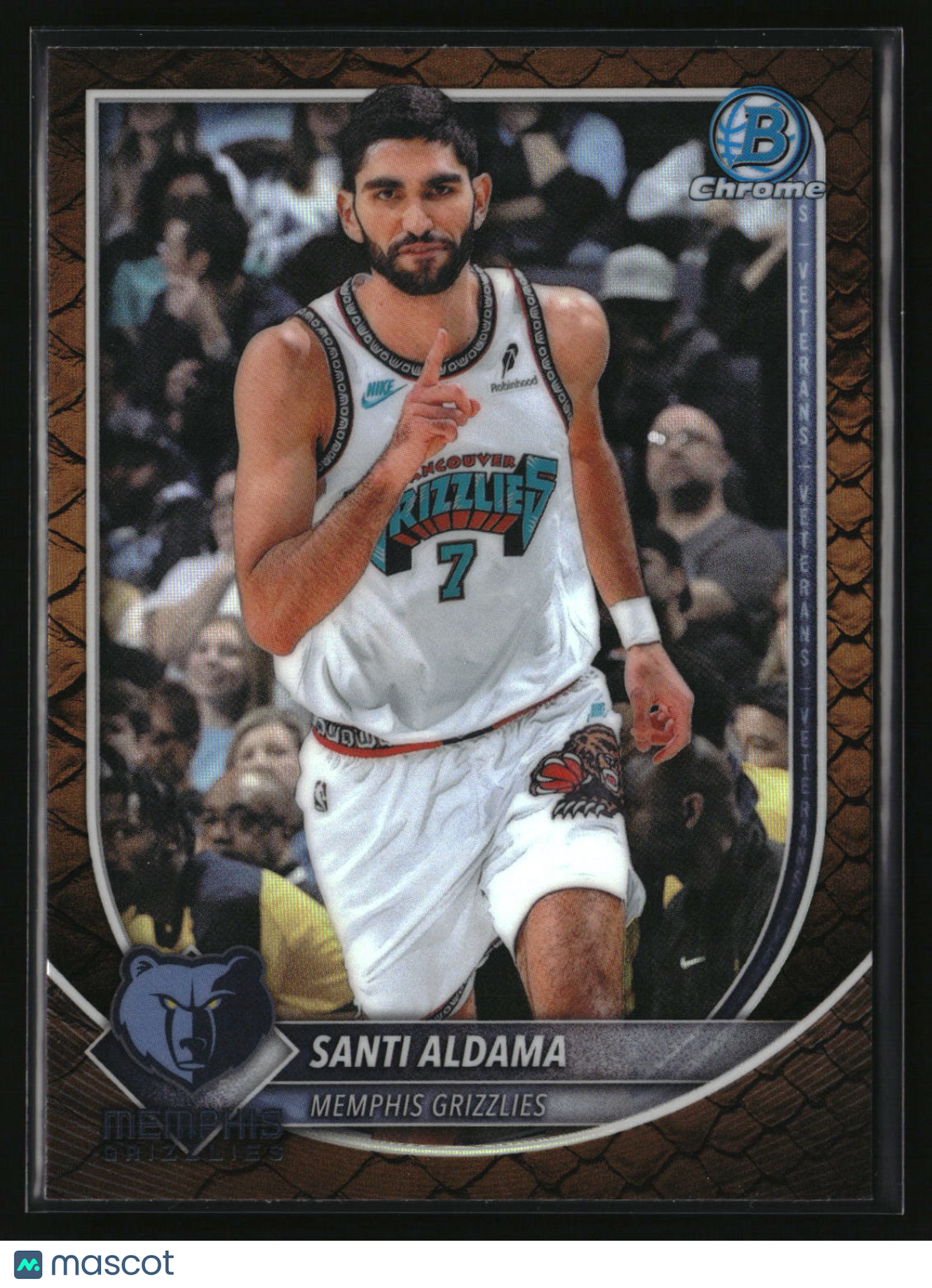 Santi Aldama 2025-26 Bowman Chrome Reptilian Refractor #BCV-200