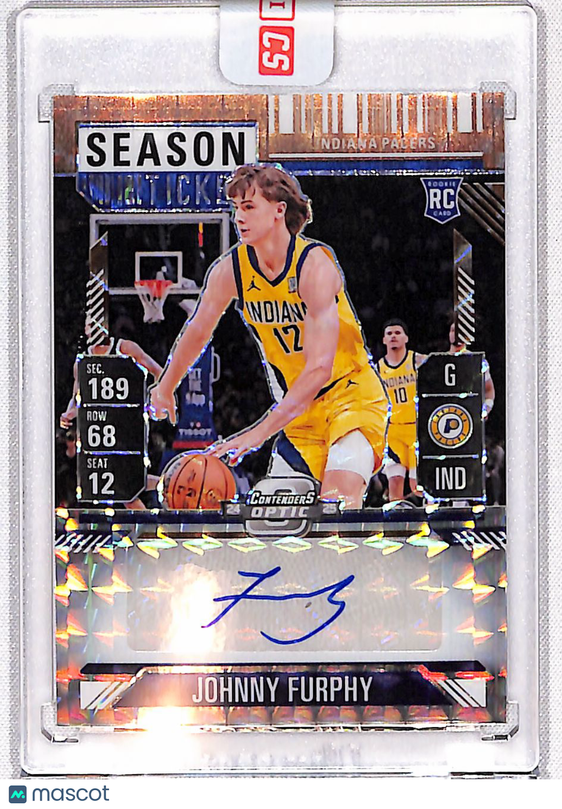 Johnny Furphy 2024-25 Panini Mosaic Rookie Season Ticket Bronze #RST-FUR #/75