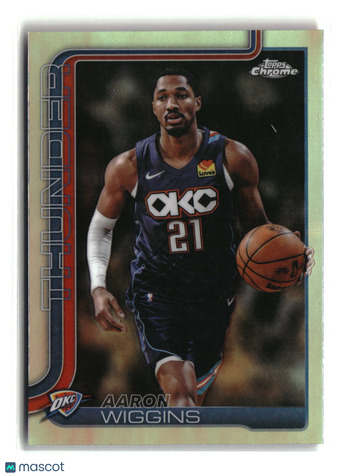 Aaron Wiggins 2025-26 Topps Chrome Update Refractor #132