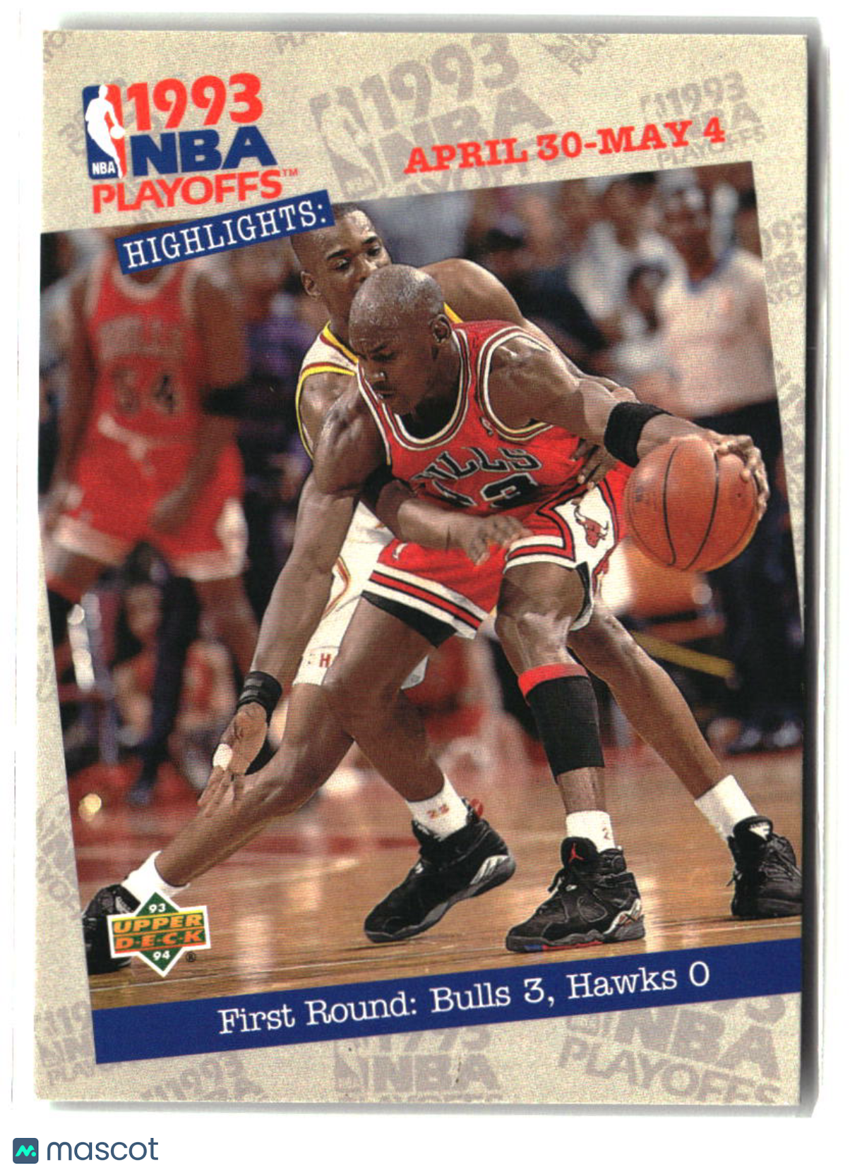 First Round: Bulls 3, Hawks 1993-94 Upper Deck #180