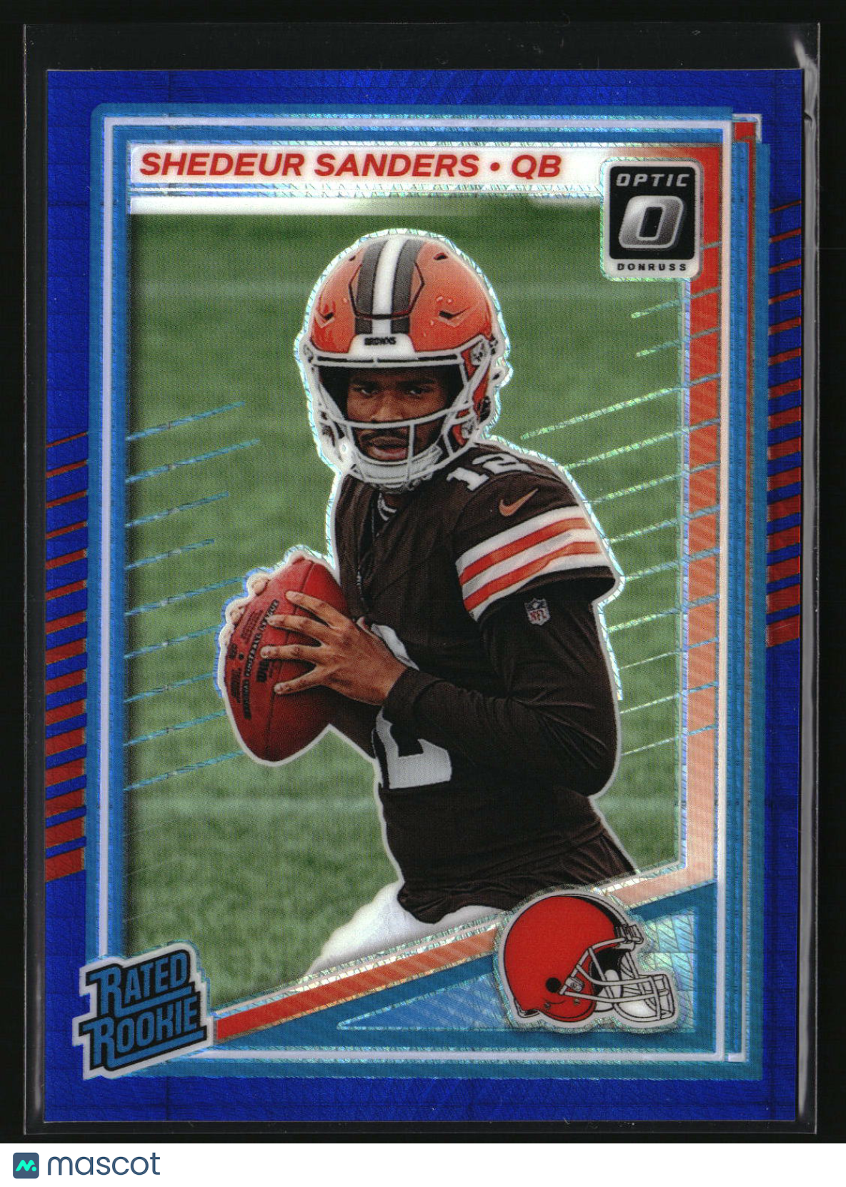 Shedeur Sanders 2025 Donruss Optic Blue Hyper #203