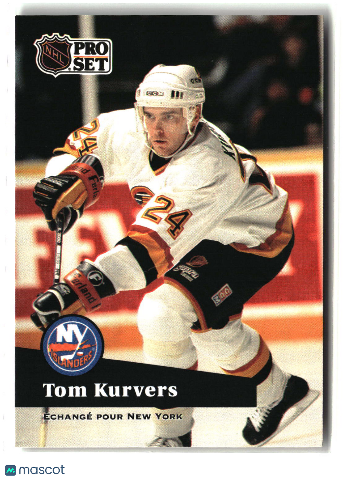Tom Kurvers 1991-92 Pro Set French #244