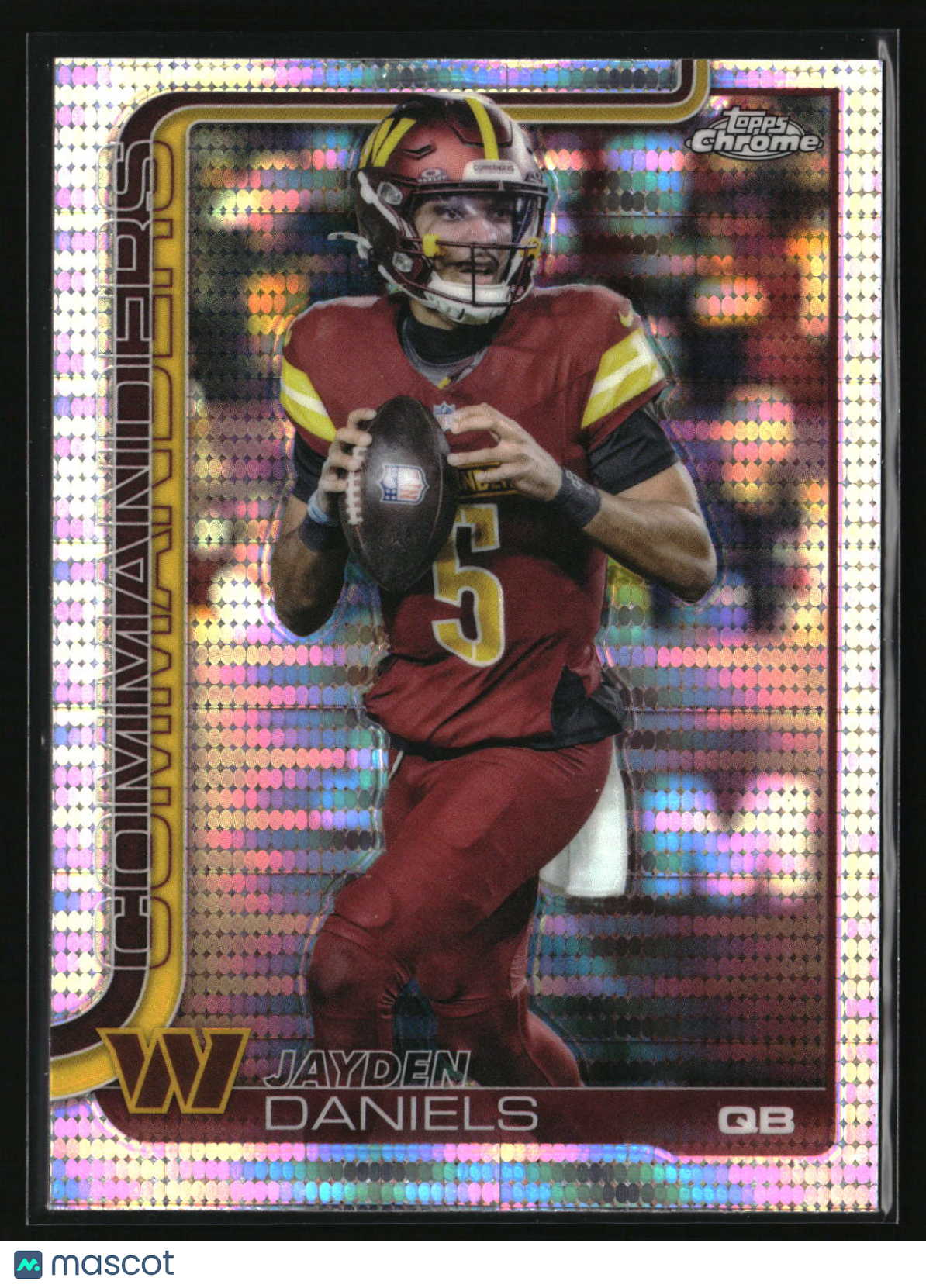Jayden Daniels 2025 Topps Chrome Pulsar Refractor #295