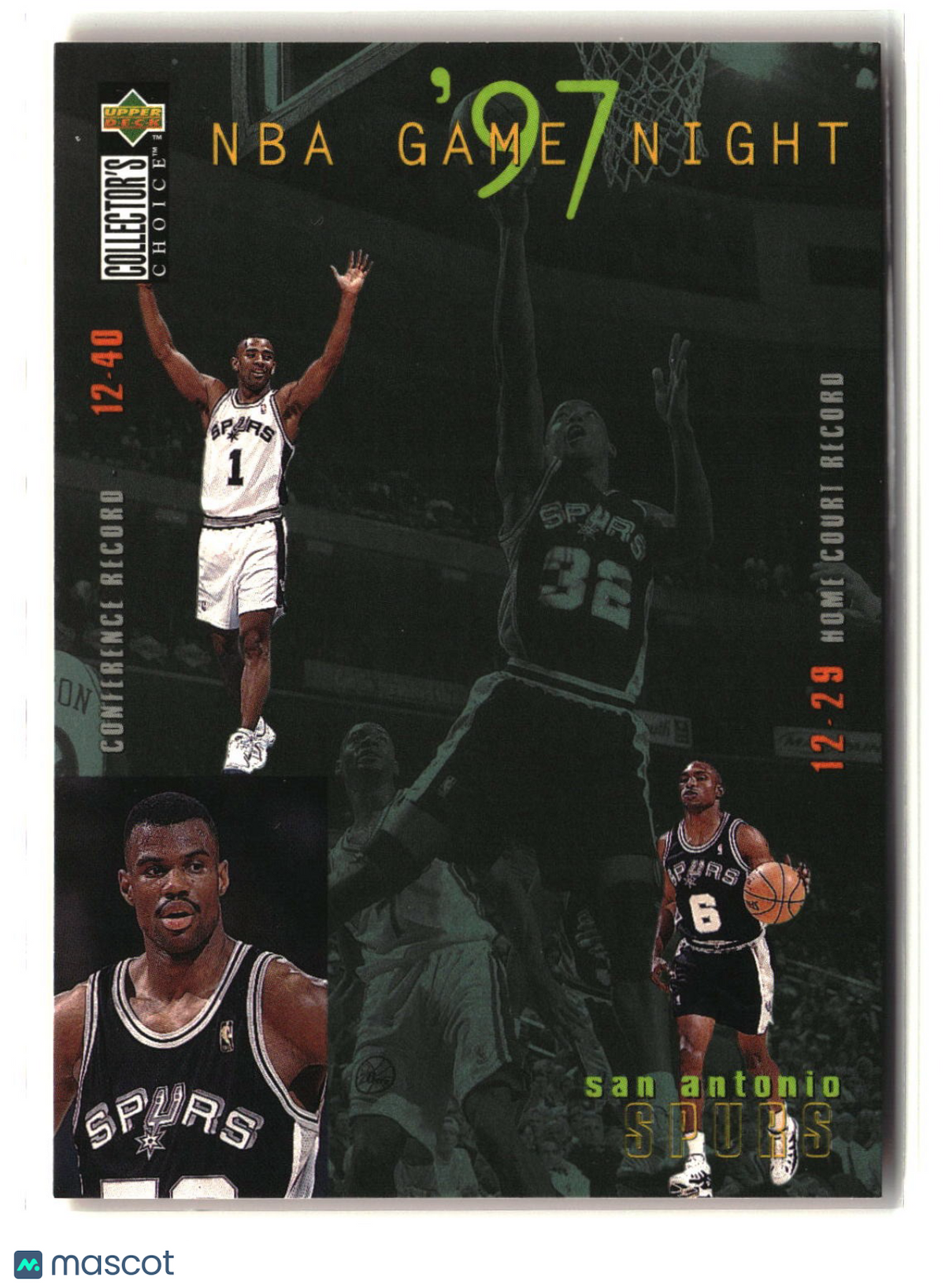 San Antonio Spurs 1997-98 Collector's Choice #179