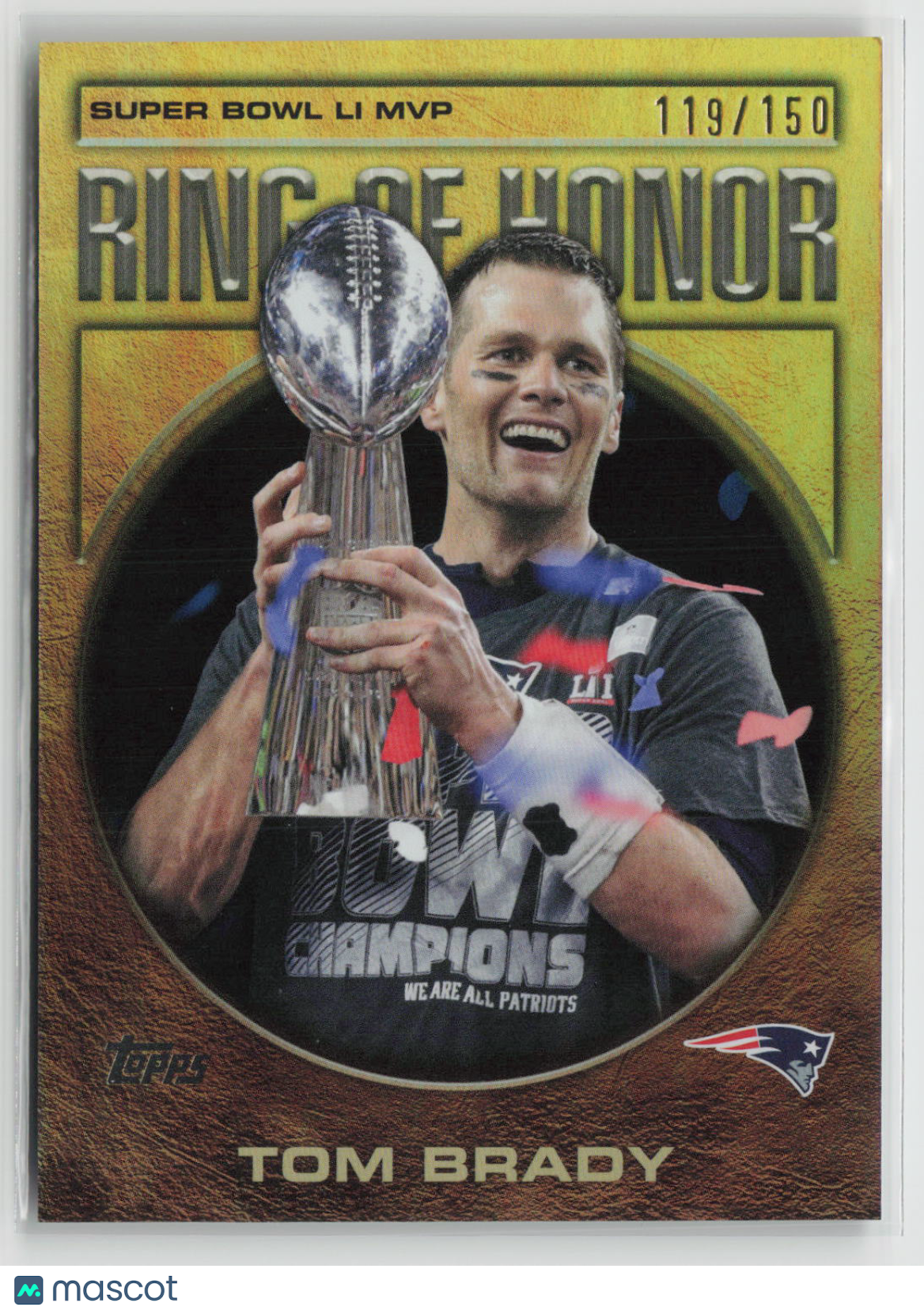 Tom Brady 2026 Topps Flagship Ring of Honor Blue #ROH-1