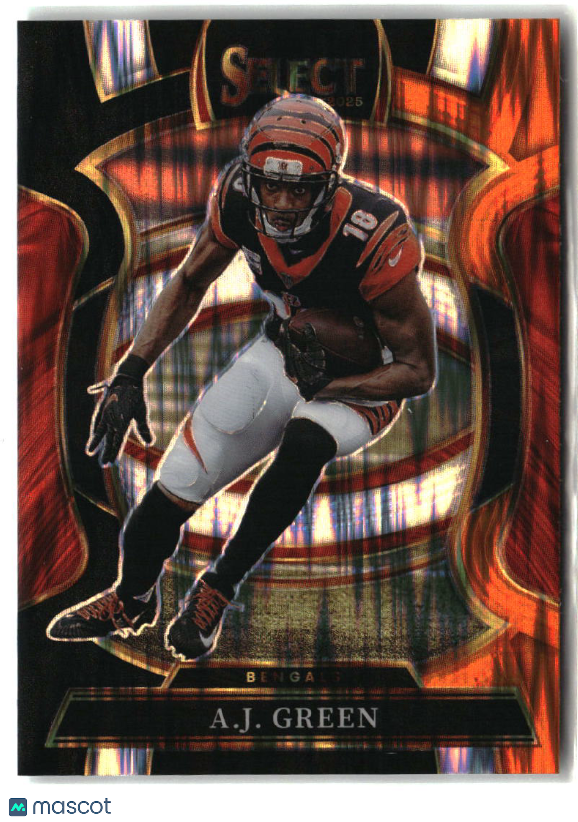 A.J. Green 2025 Panini Select Black and Orange Prizm Shock #99