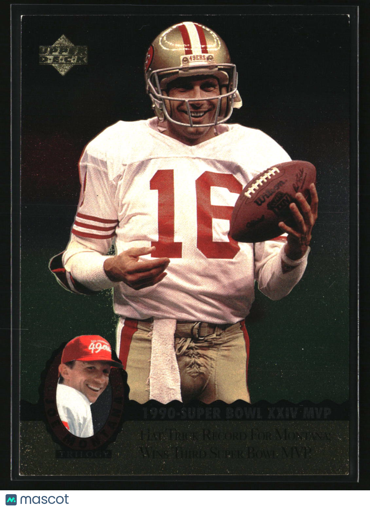 Joe Montana 1995 Upper Deck Joe Montana Trilogy #MT14