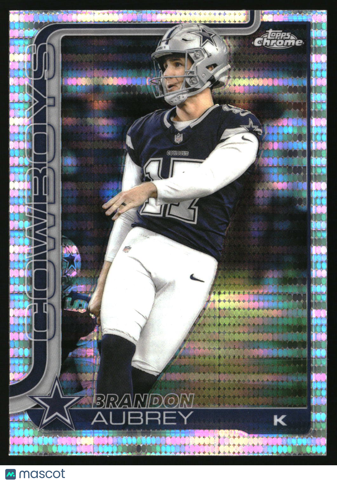 Brandon Aubrey 2025 Topps Chrome Pulsar Refractor #81