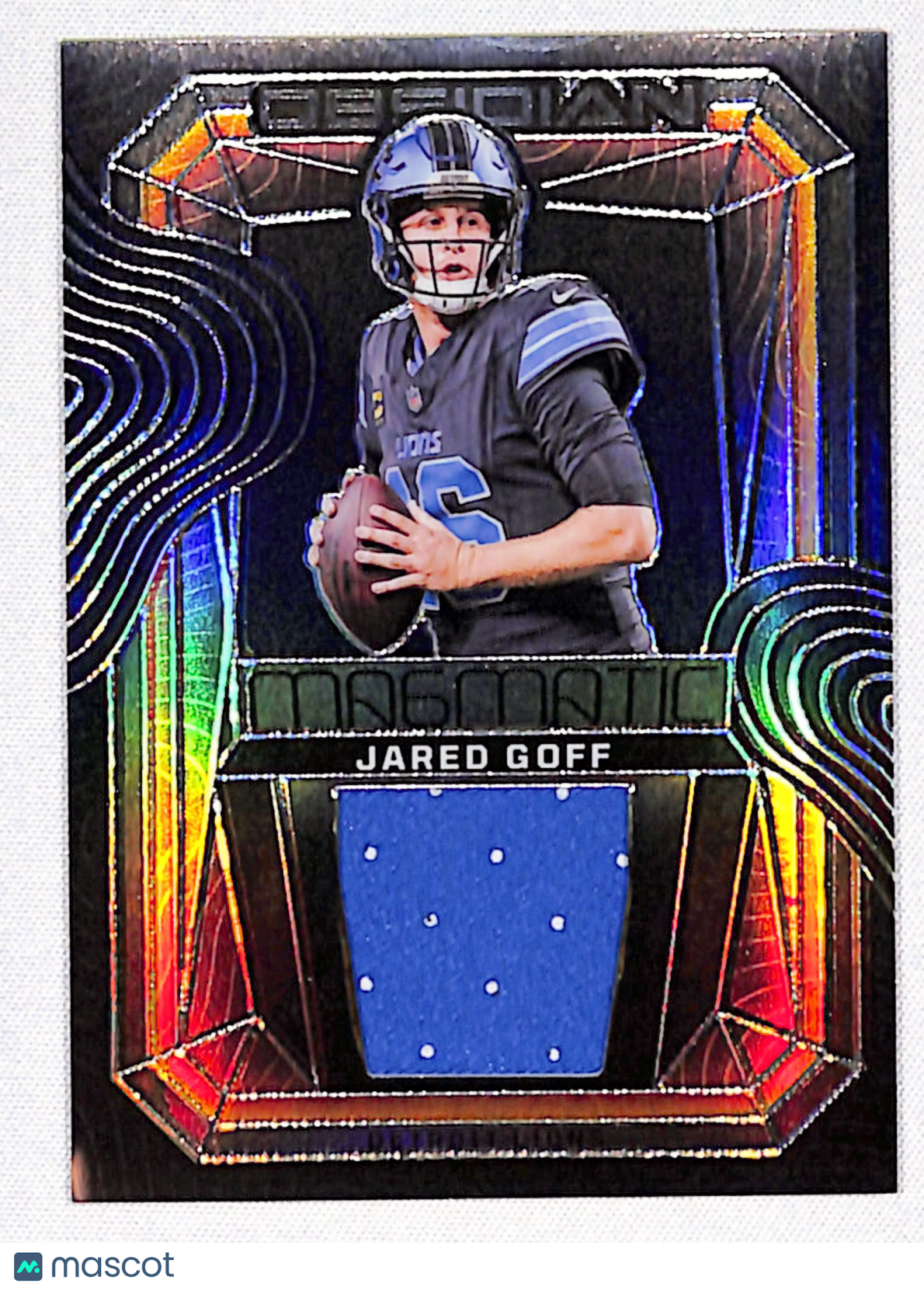 Jared Goff 2024 Panini Obsidian Magmatic Memorabilia #MM-JGF