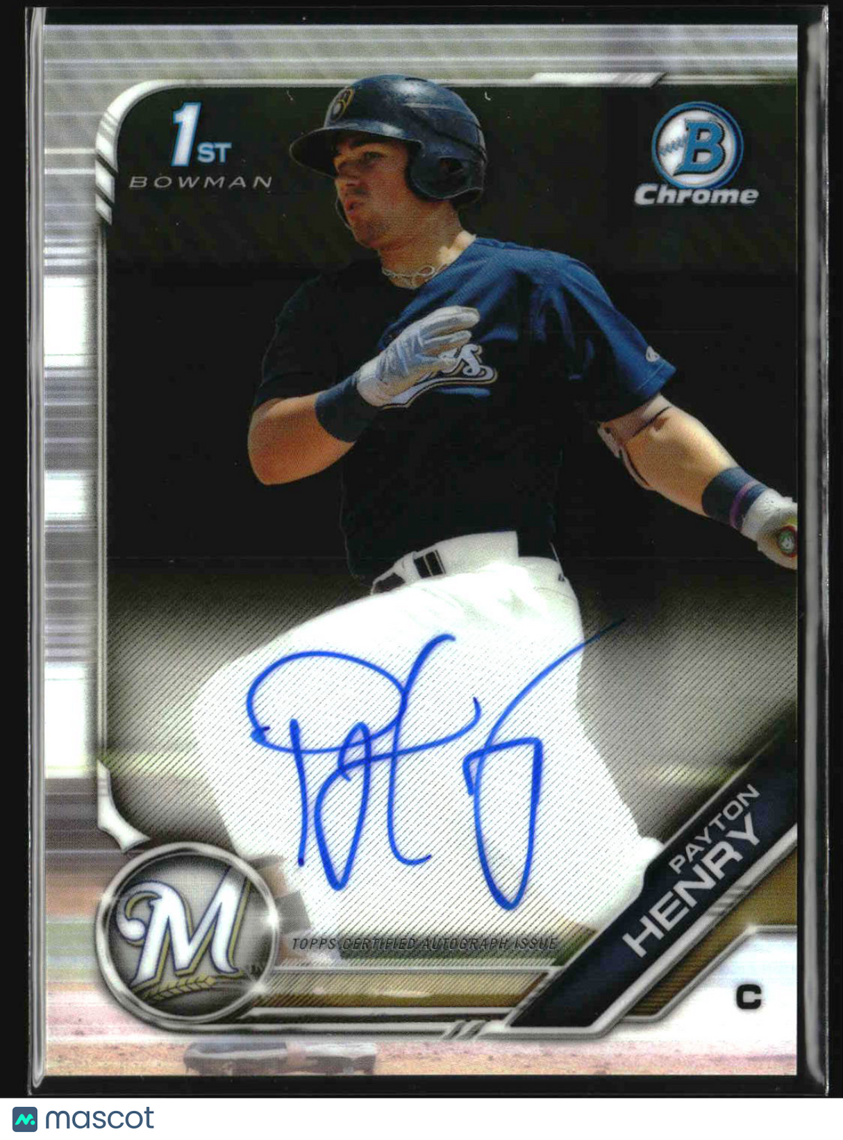 Payton Henry 2019 Bowman Chrome Prospects Autographs #CPA-PH