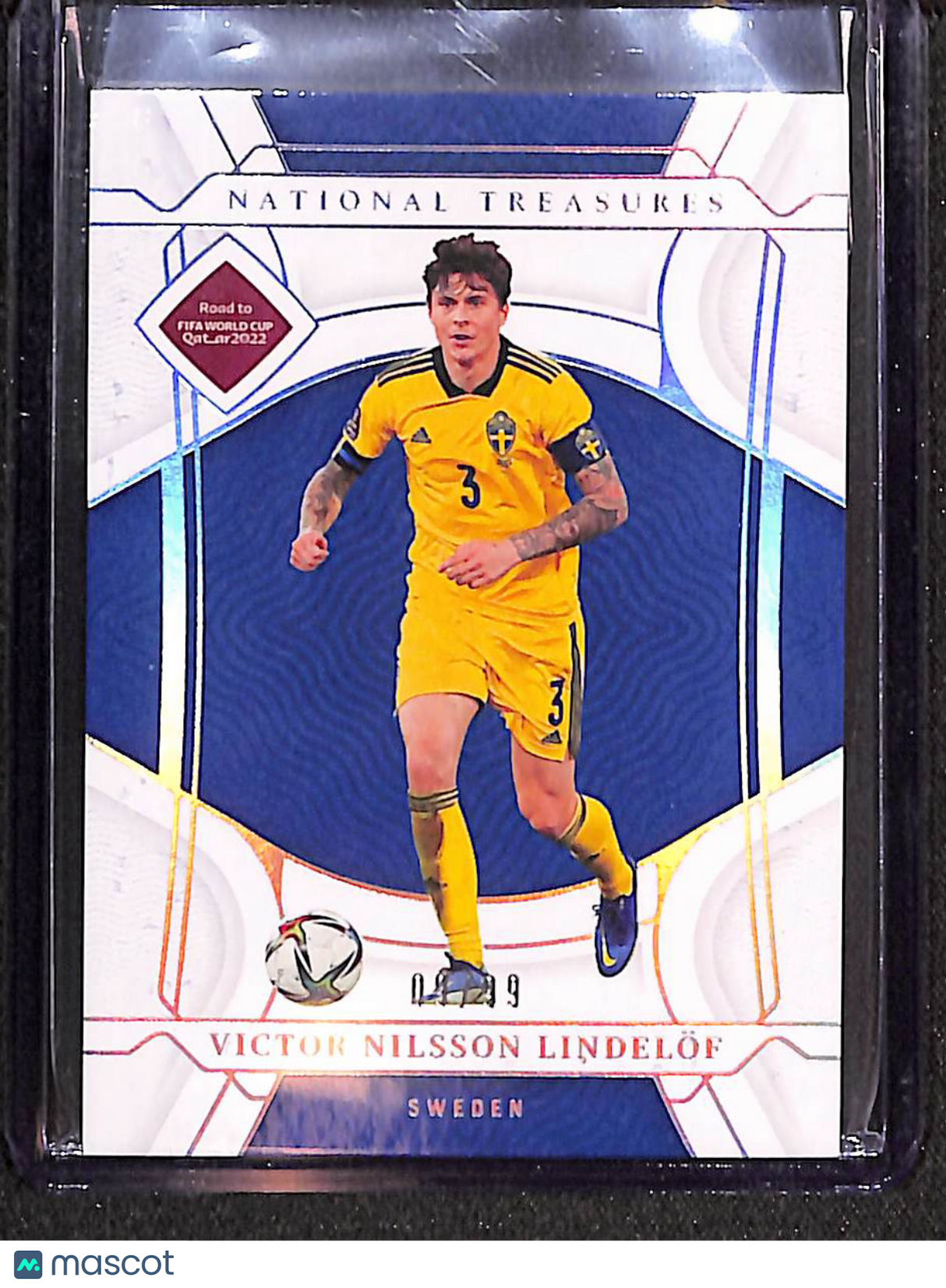 Victor Nilsson Lindelof 2022 National Treasures FIFA Road to World Cup #132 #/99