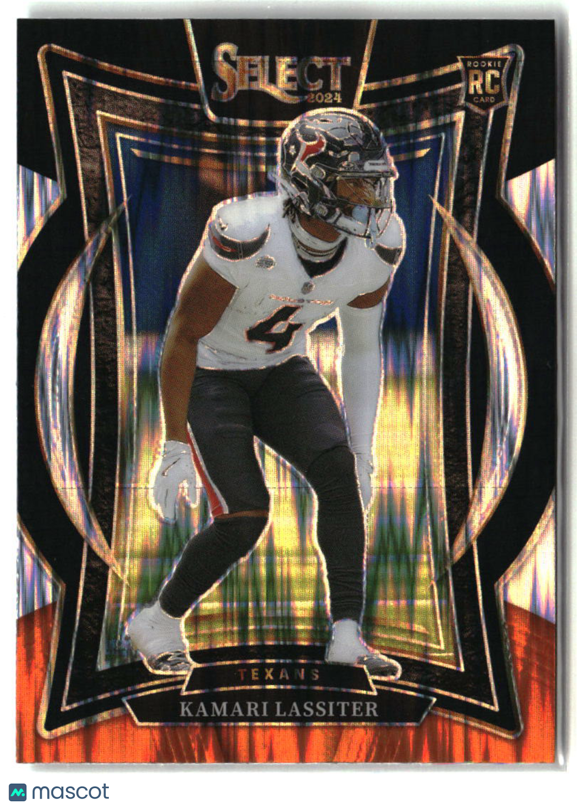 Kamari Lassiter 2024 Panini Select Black & Orange Prizm Shock #77