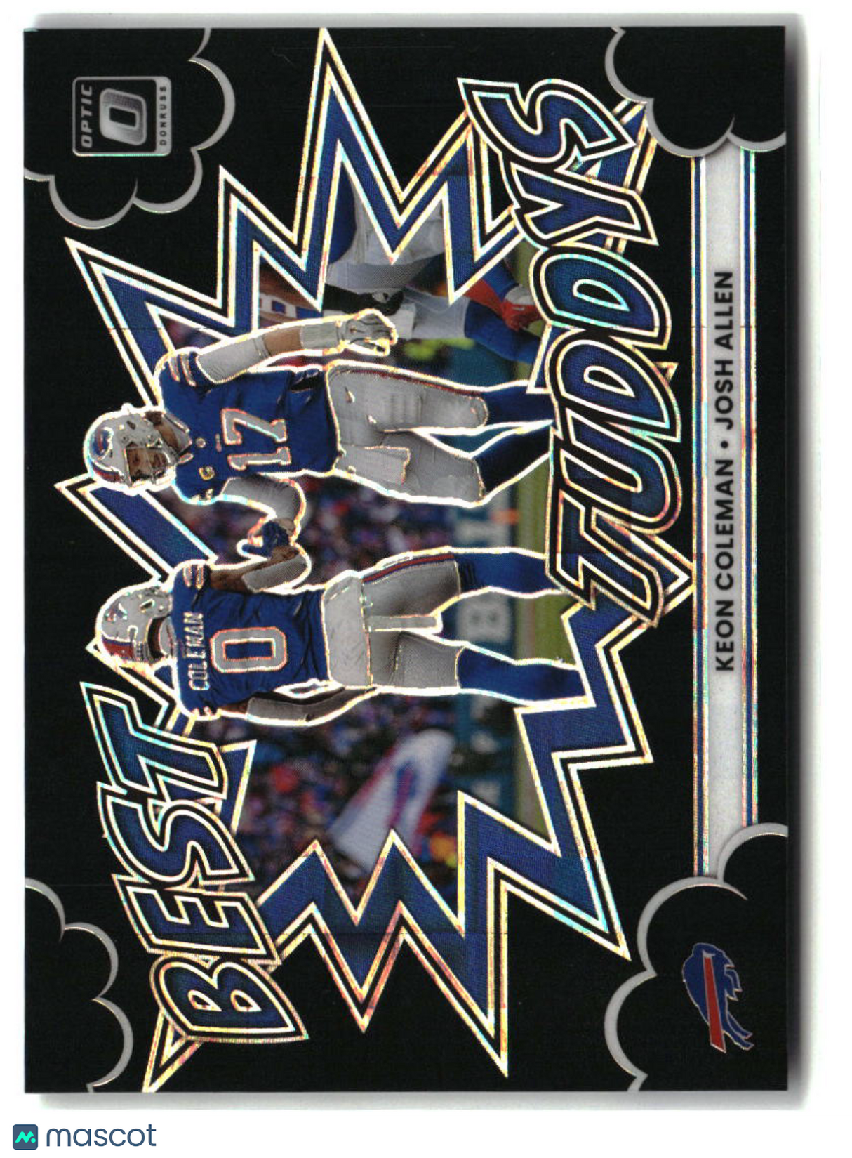 Josh Allen/Keon Coleman 2025 Donruss Optic Best Tuddys Black Pandora #13 #/149