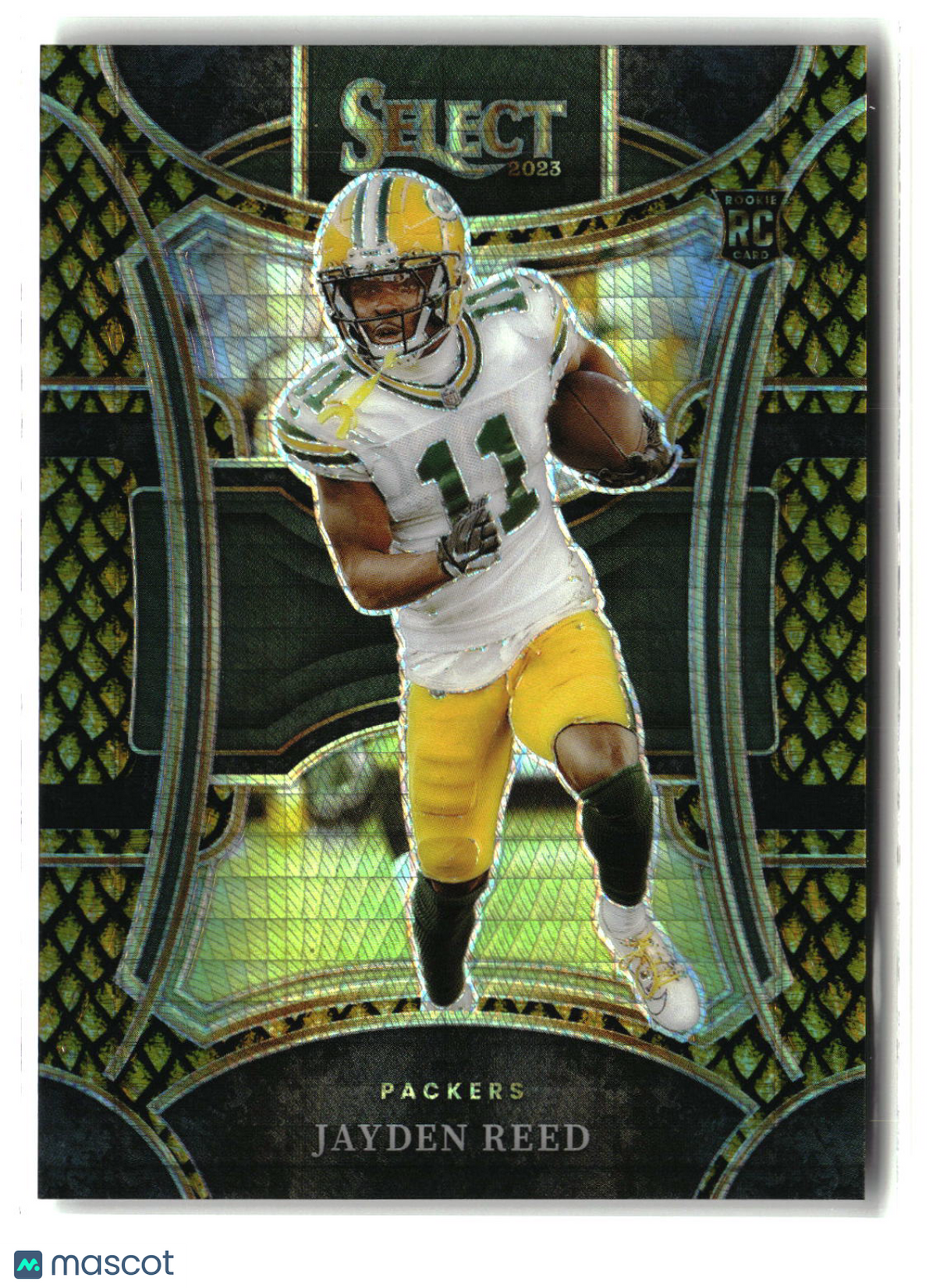 Jayden Reed 2023 Panini Select Dragon Scale Gold Prizms #434 #/10